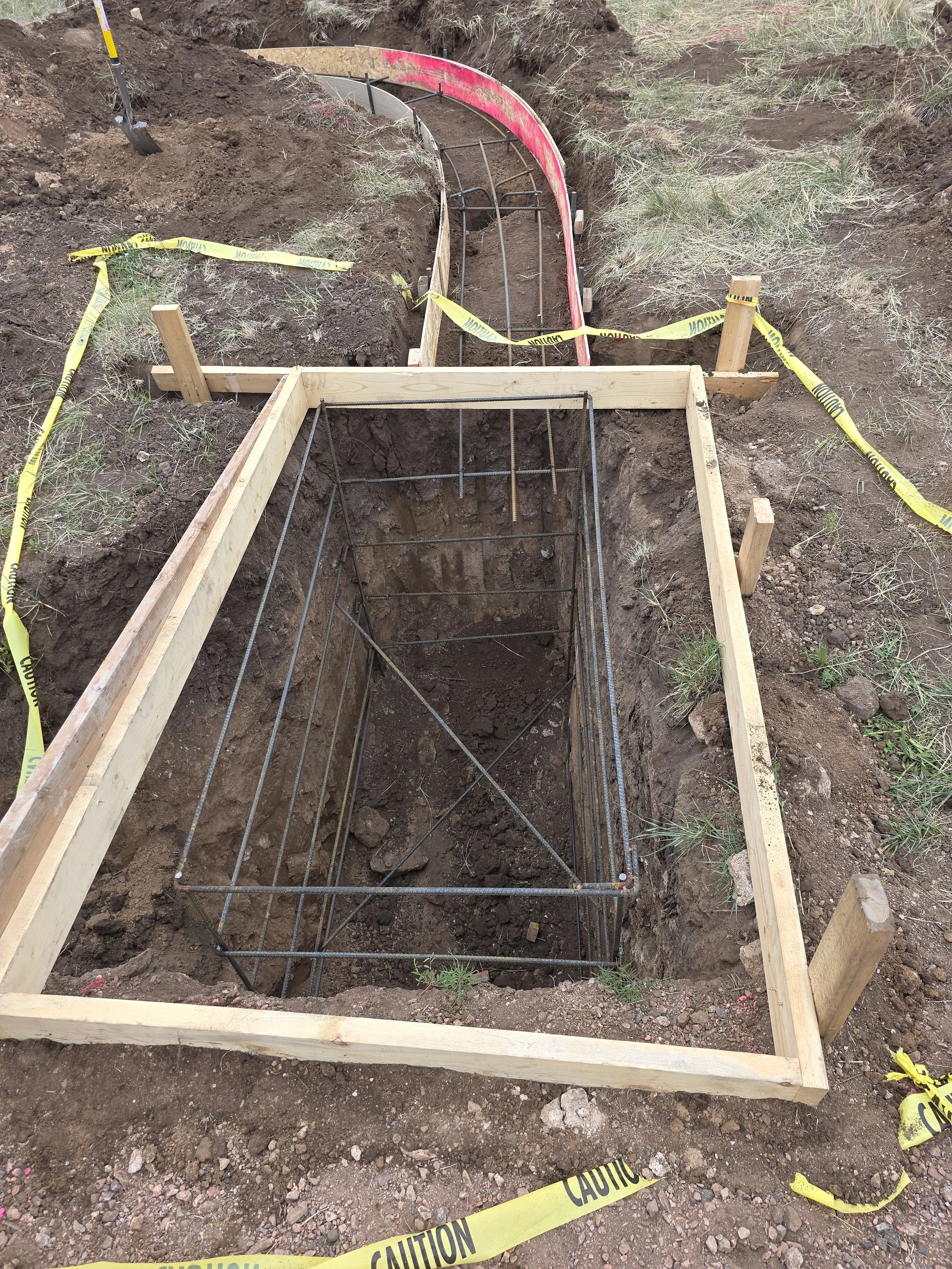 Forming and Rebar for foundation