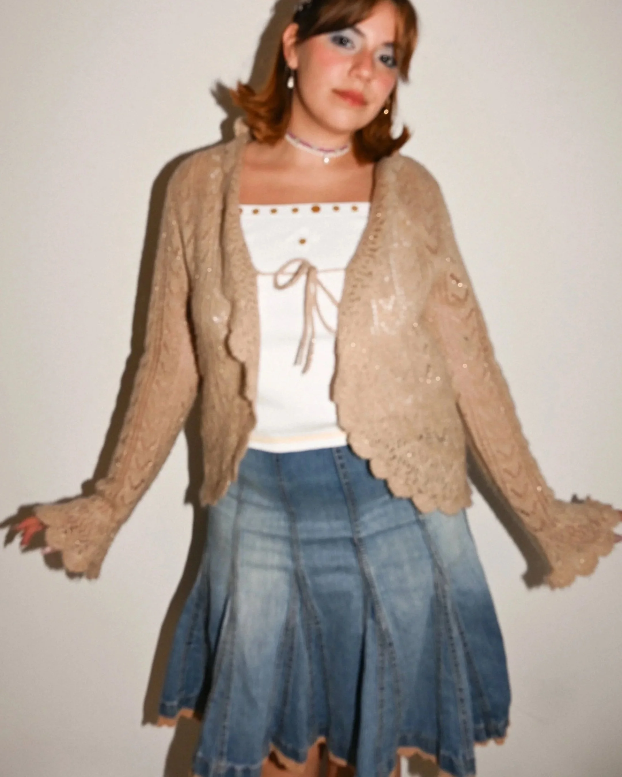 the beatriz denim skirt