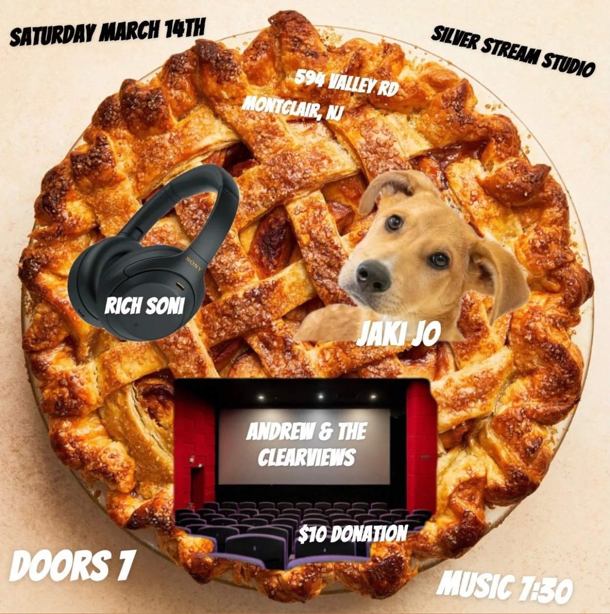 I will be opening for @andrewandtheclearviews on March 14 @silverstreamstudionj in Montclair! I&rsquo;m so excited to have this chance to perform a full set of my original music. Expect some &ldquo;lovepain&rdquo; songs as well as some newer ones I&r