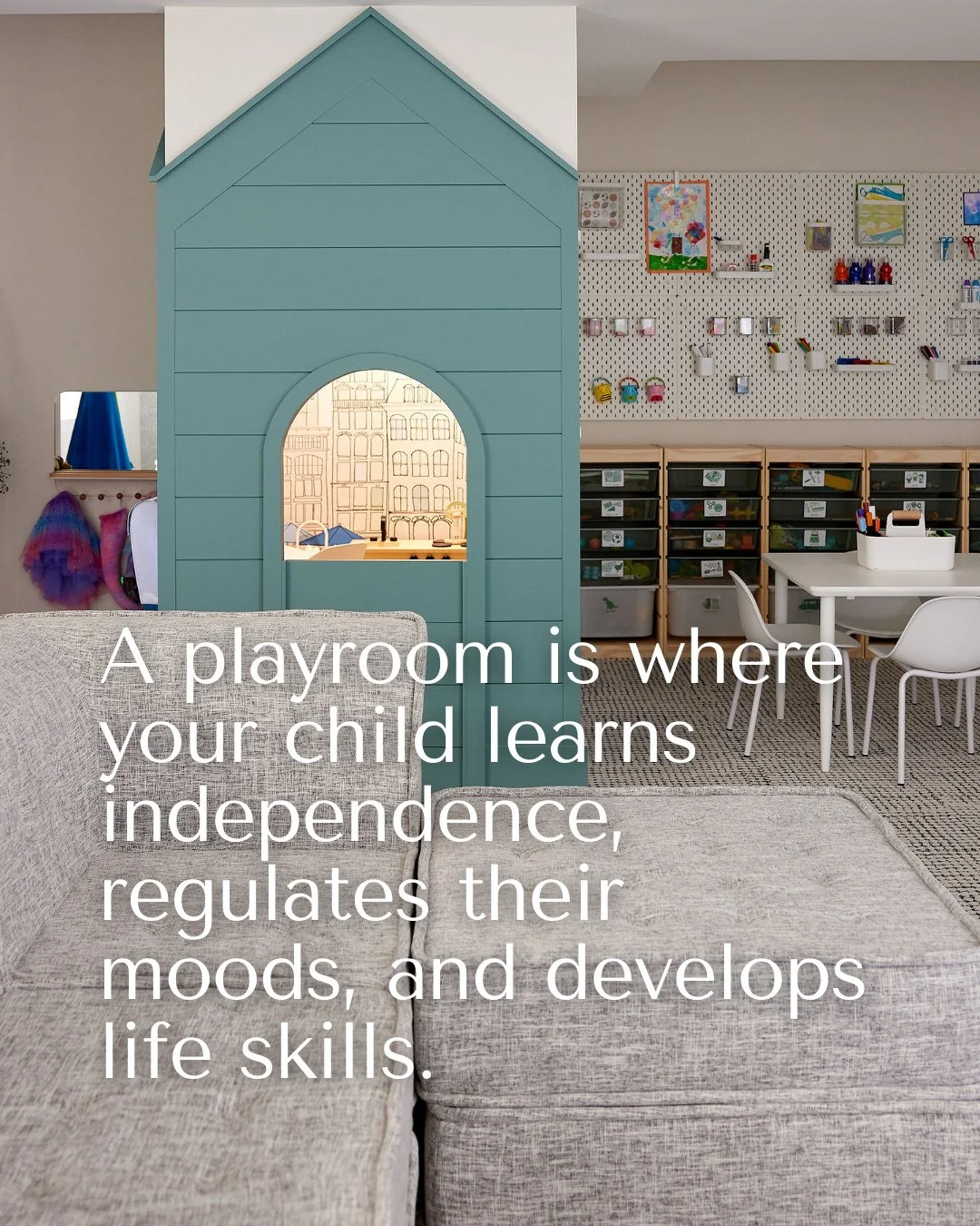 The playroom is one of the most overlooked spaces in the home. Dismissed as an afterthought, it&rsquo;s actually the space with the greatest potential to work hardest for your family. Here's why:⁠
⁠
➪ It grows with your family⁠
A well-planned playroo