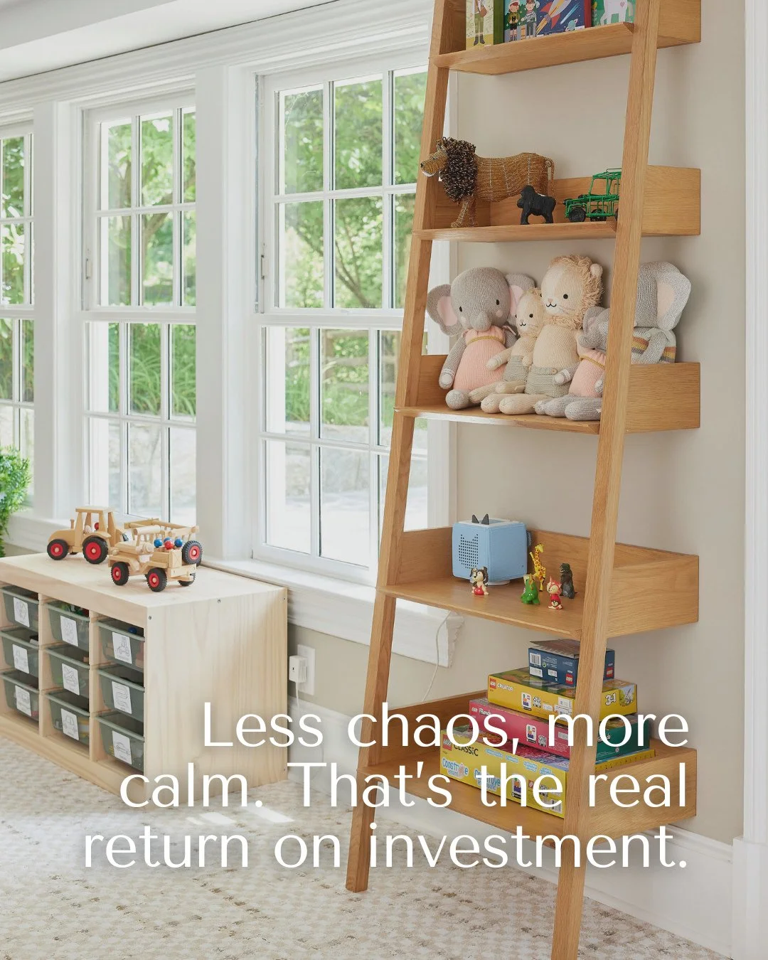 Parents usually come to us thinking they&rsquo;re investing in storage solutions, chic furniture, or a Pinterest-worthy setup. And yes, you&rsquo;ll get all of that. ⁠
⁠
✨️But the true return on investment runs deeper: it&rsquo;s in the way your enti