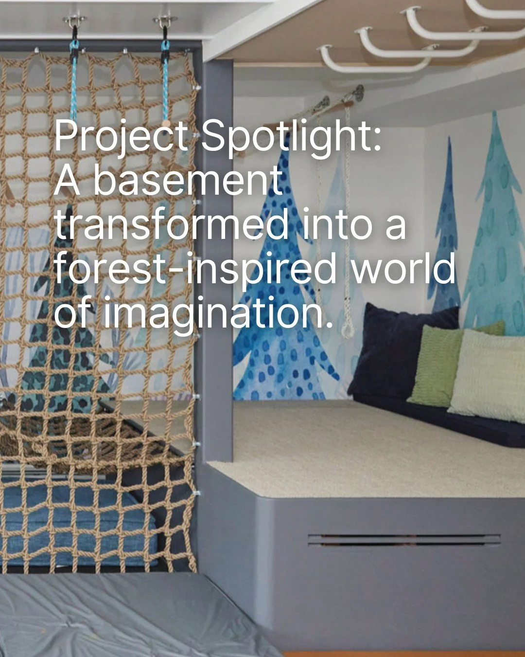 Every so often, a project reminds us ✨exactly✨ why specialized play space design matters. A recent basement transformation was one of those projects: full of quirks like low soffits, curved walls, poorly placed columns, and even a former gun closet. 