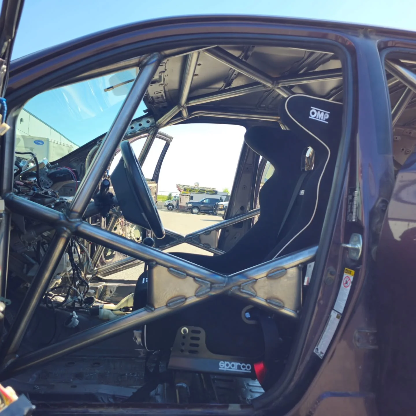 Scion XD Rally Cage 🤟

Not a very common car, let alone one built for Rally. 
However I will say building a cage for it was easier then most, being a little 4 door sub compact it offered more room and ease of access through the back doors. 

Similar