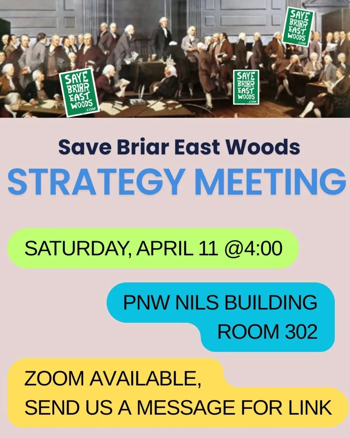 🌟~~Picking up where we left off two weeks ago~~🌟

 We'll be discussing upcoming events and campaign strategy going forward. If you couldn't make our last meeting come say hi at this one! Please note: room changed to 302 🧐

Please send us a message