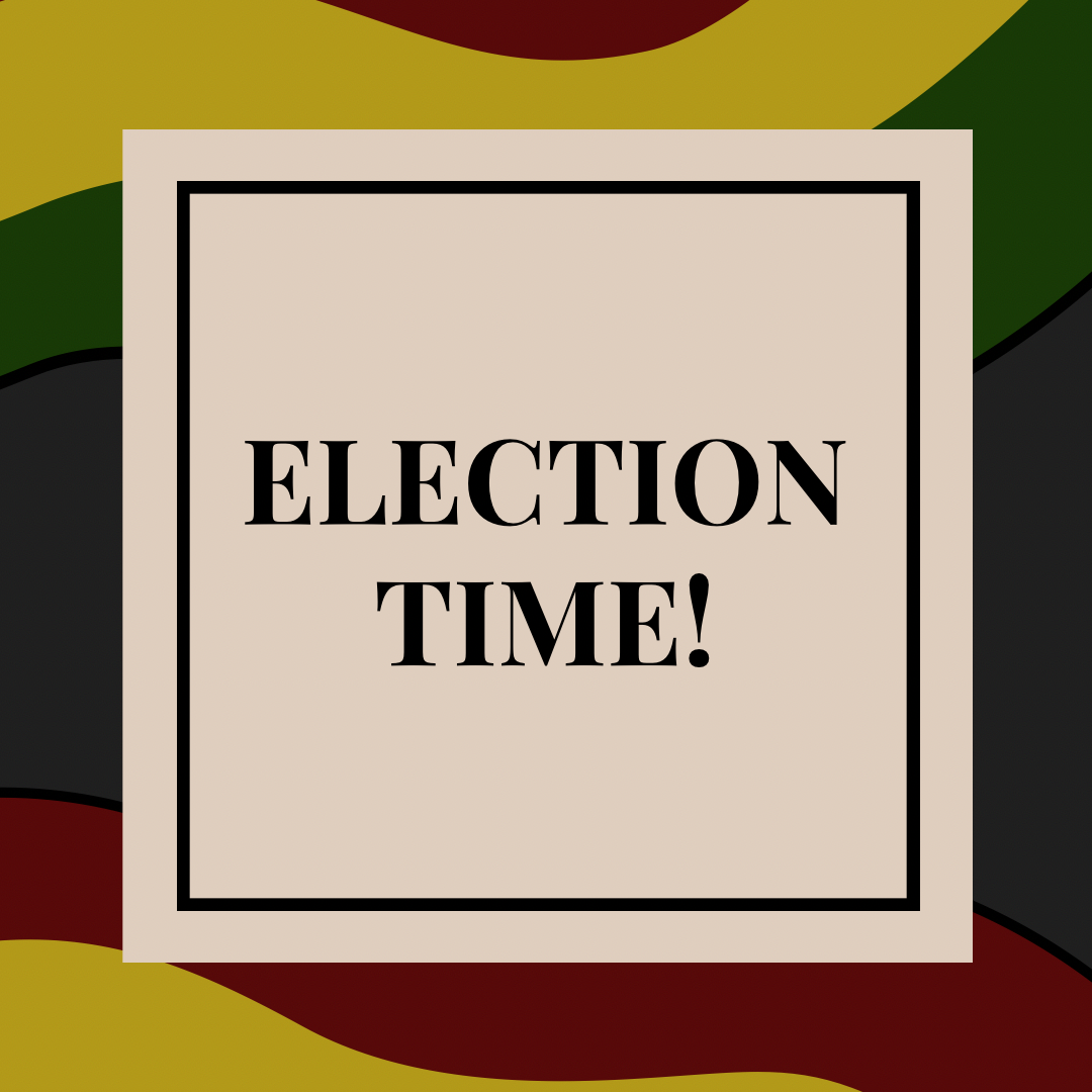 Election Time | This election announcement post draws inspiration from the colours of the Ghanaian flag, creating a visually striking design to engage and inform our university community. Made on Canva and posted on Instagram. 