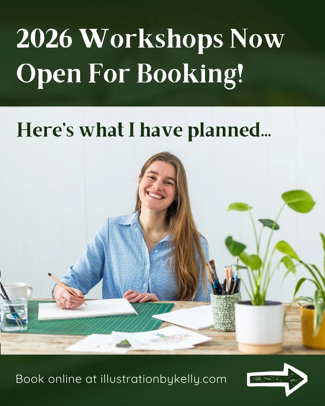 Big news! I&rsquo;ve just announced EIGHT more watercolour workshops for 2026, and they&rsquo;re all available to book on my website! 😍

Last year as I found my feet with hosting events, I based most of them on painting flowers - this year I&rsquo;m