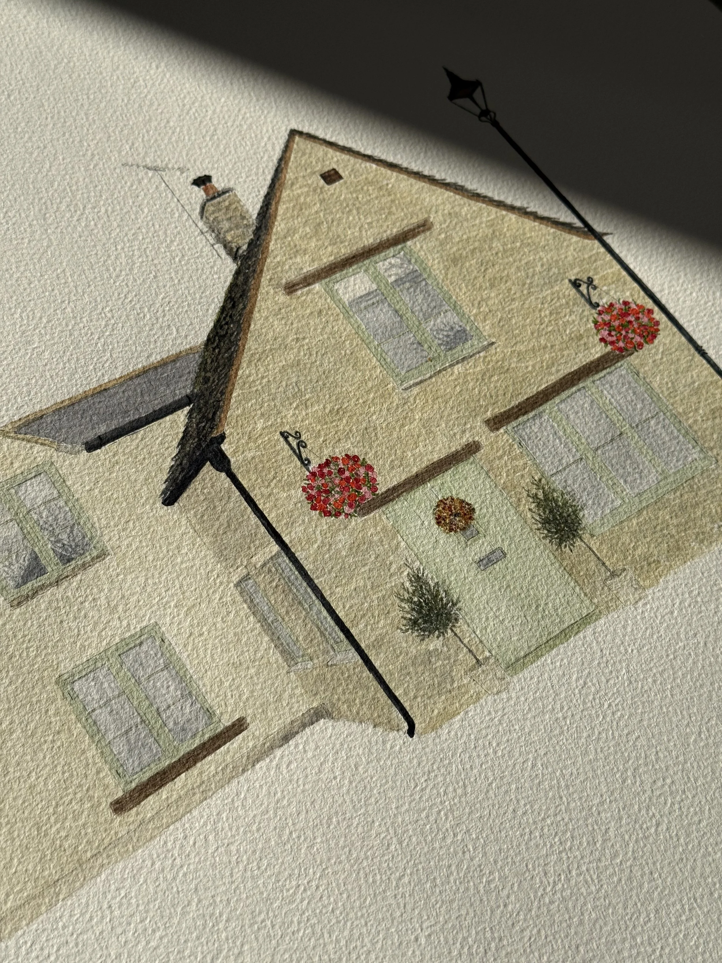 From Sketch to Painting: How I Create a Bespoke House Portrait