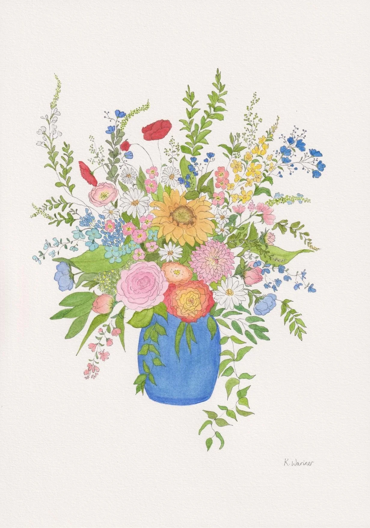 I developed this floral illustration for an exhibition last year and I love how it turned out.