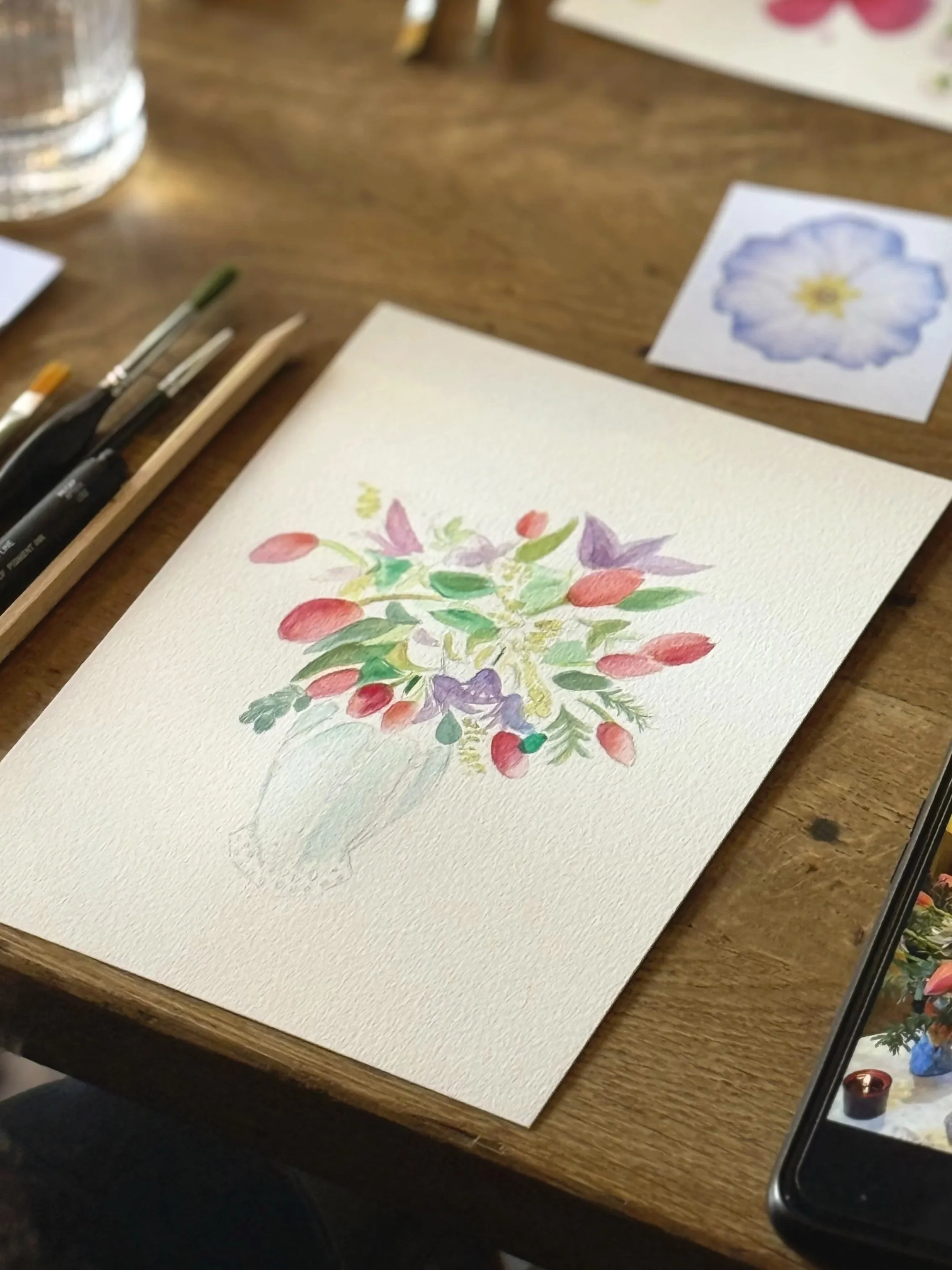 Summer Flowers Watercolour Workshop, 13 Jun 2026