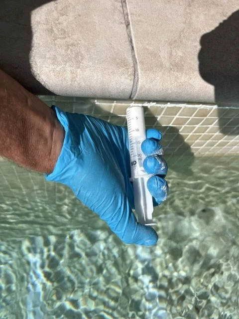 Epoxy grouting pool wall by Fiberfix Ontinyent Valencia Costa Blanca