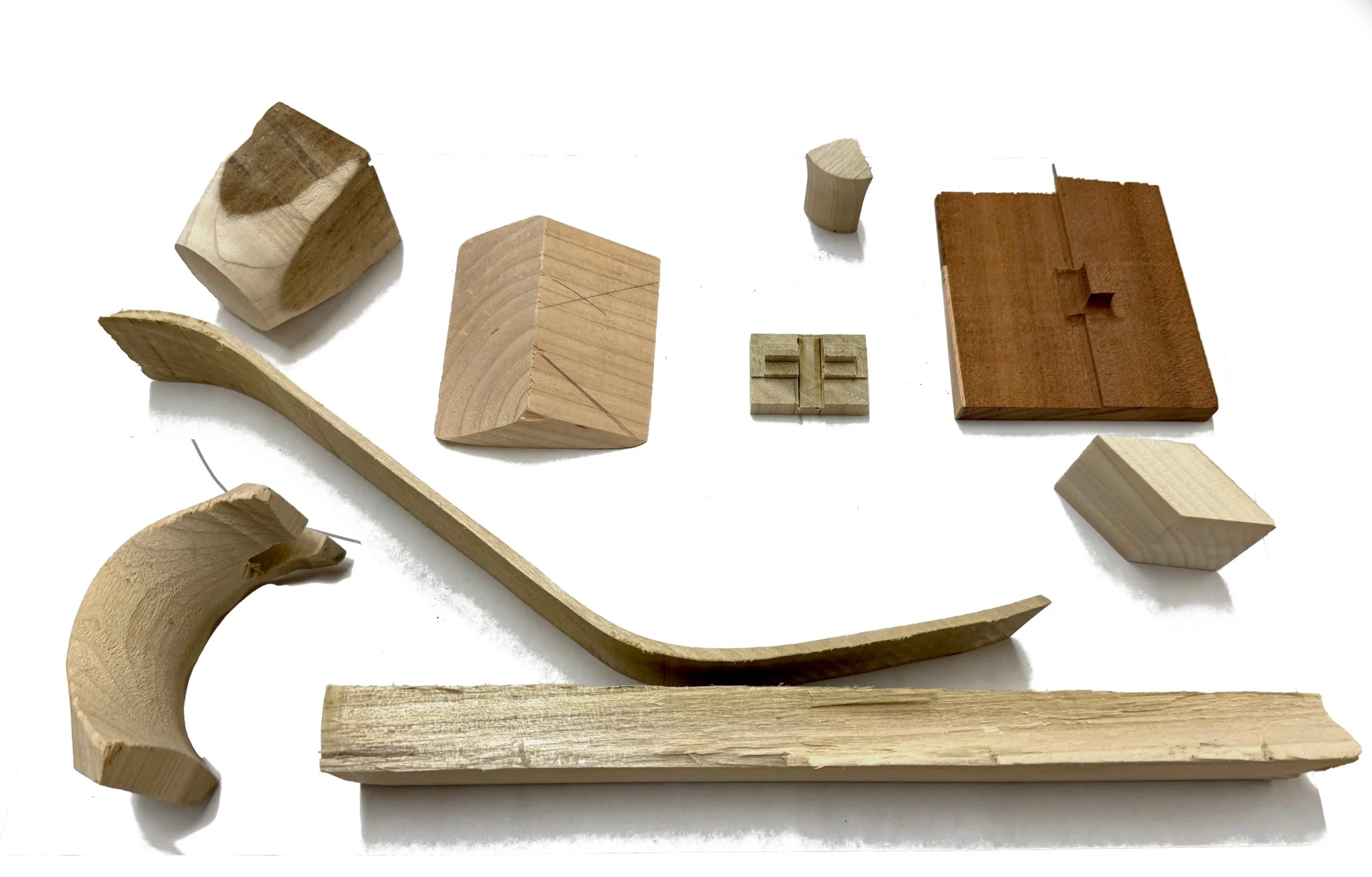 Smaller non-congruent pieces.
