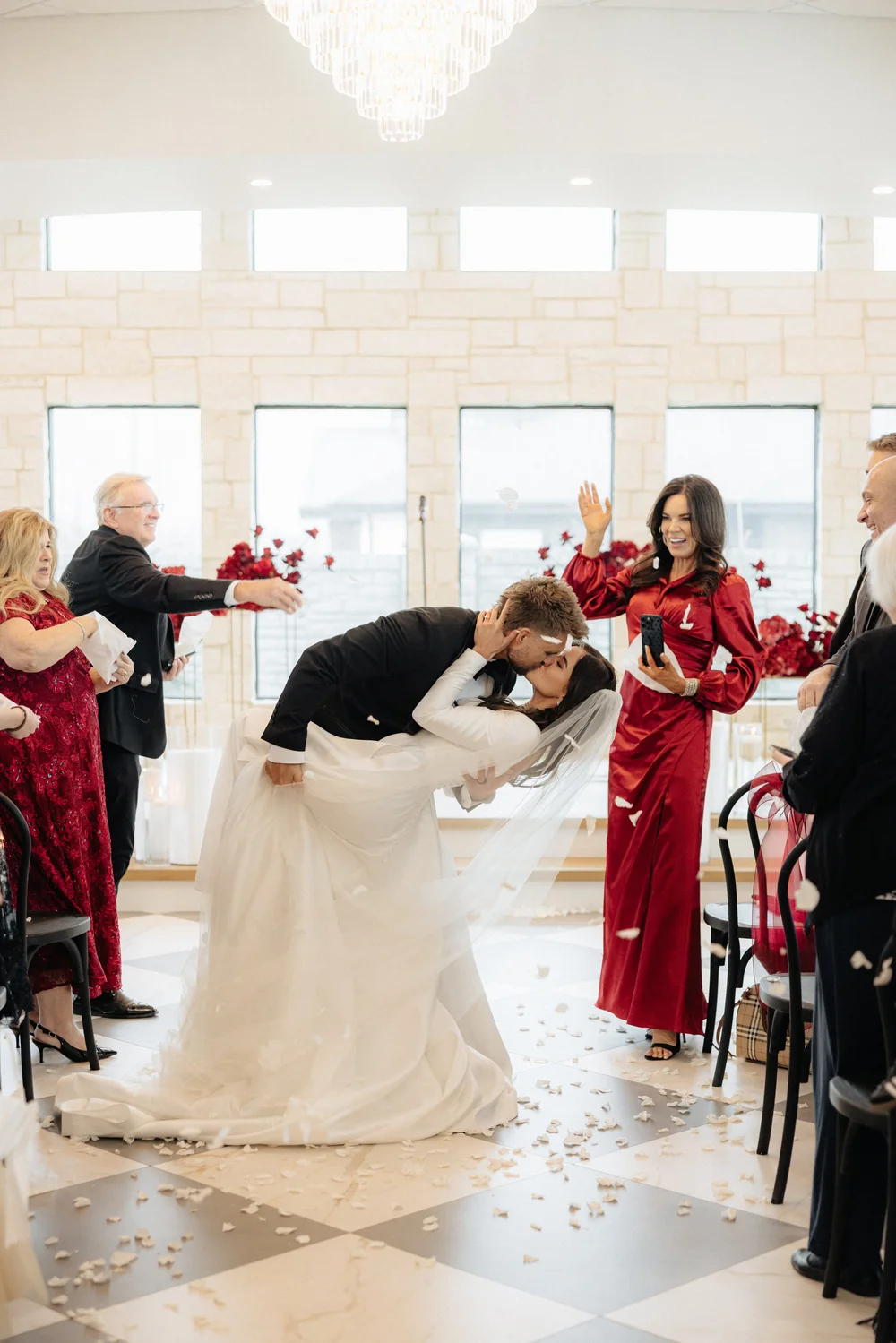 A moment from Bryce and Alexis’s wedding at The Oz