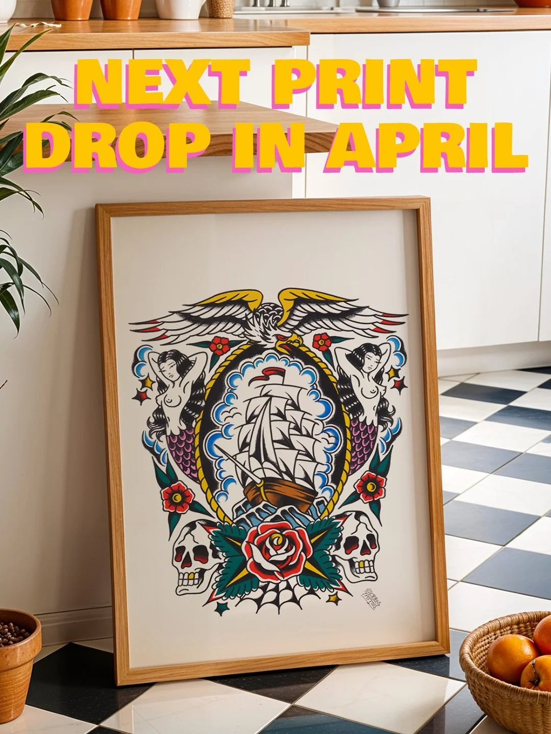 My next print drop is happening in April!

🔗 Link in bio to the online web store
🎁 Giveaway details dropping shortly, stay tuned for that!
🎥 History Video dropping soon 
✍️ Interested in a back piece? DM me if you&rsquo;d like to get this design o