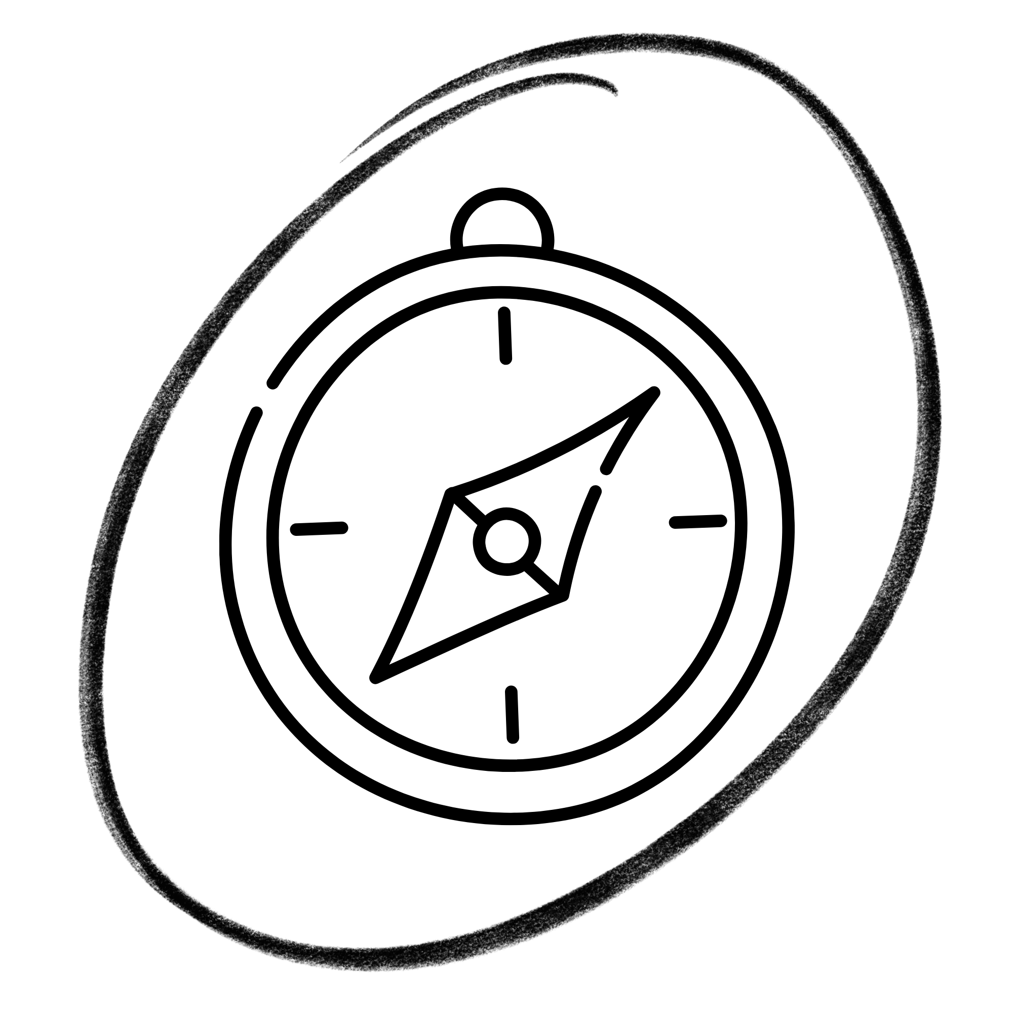 A black silhouette of an oval-shaped object with a small protrusion on the left side, resembling a submarine or a capsule.