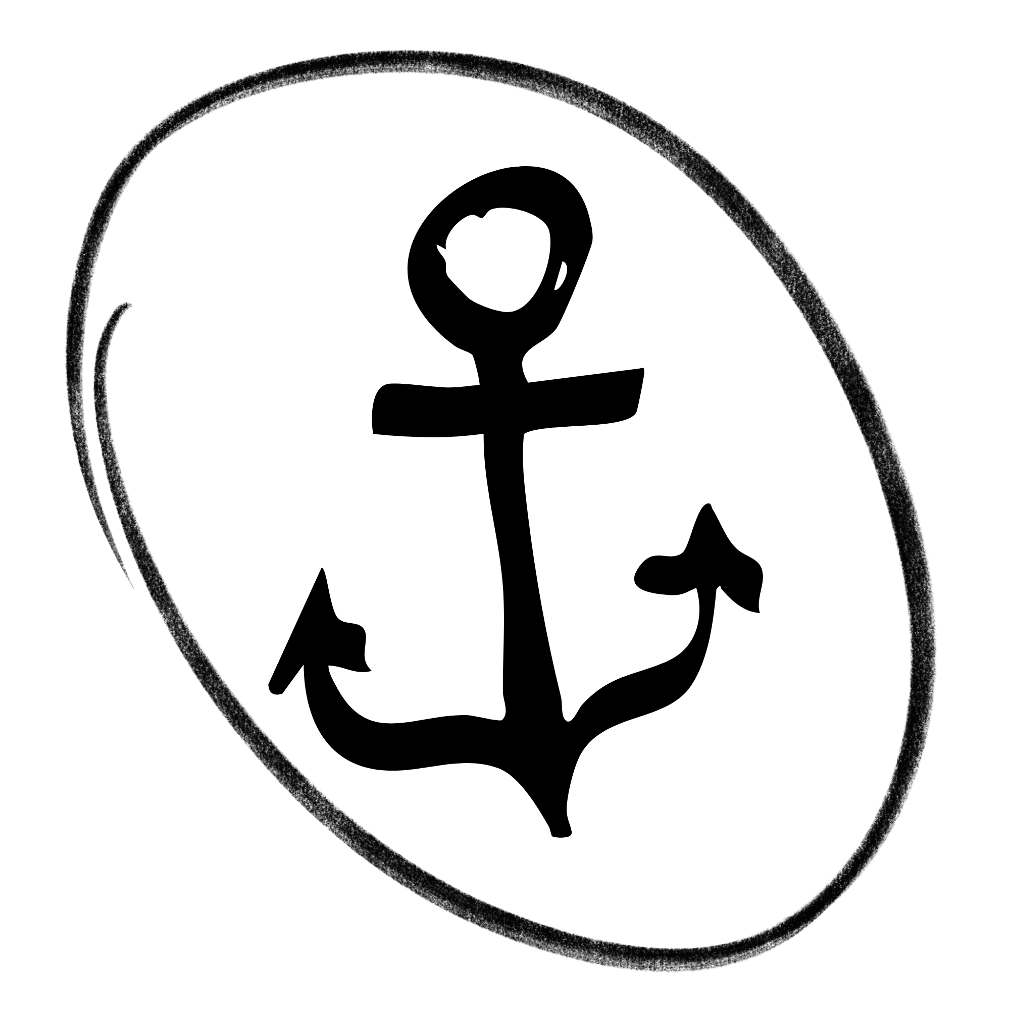 Outline illustration of a hot dog sausage on a bun with mustard.