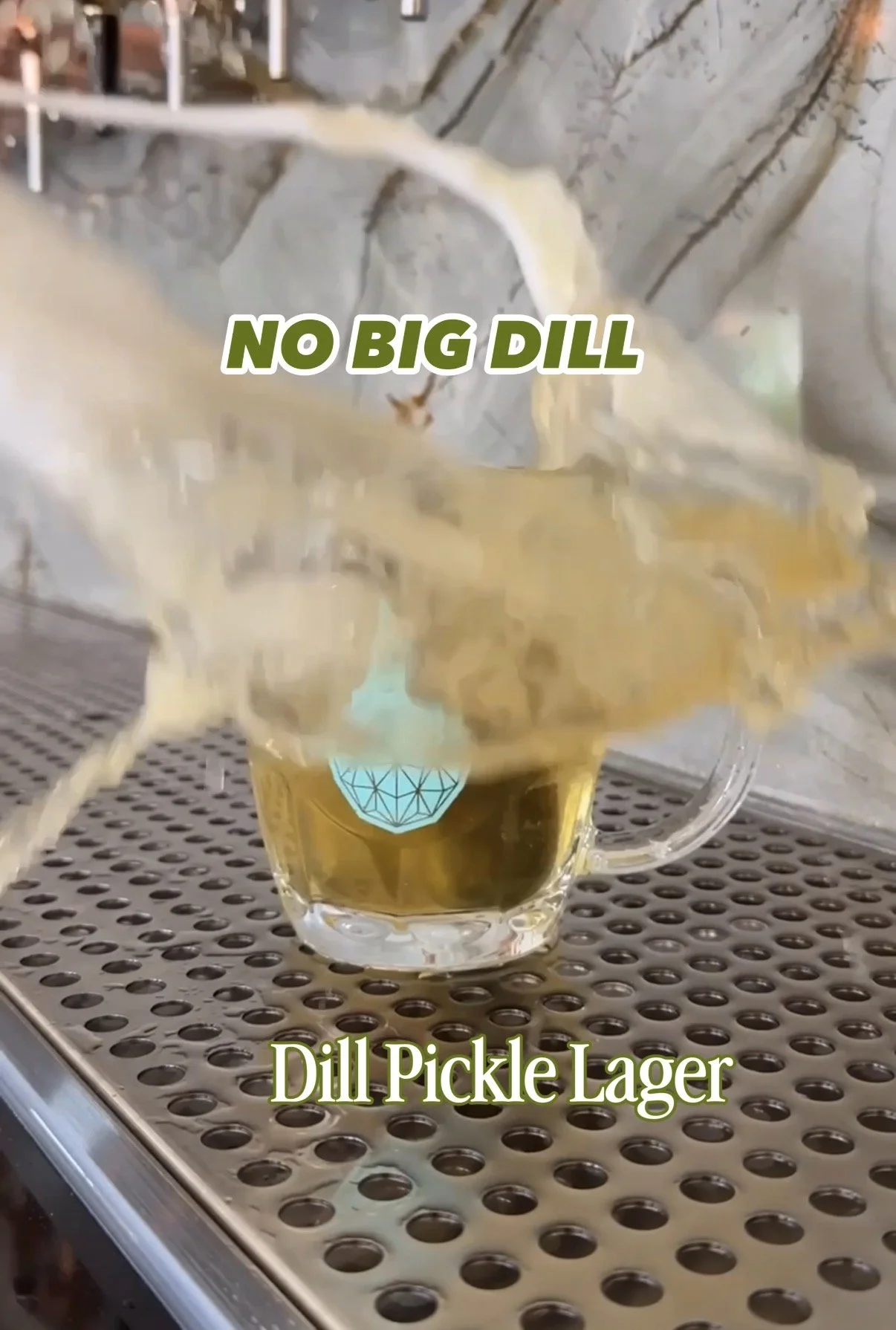 *Freeport Tasting Room Only* No Big Dill // Dill Lager // 4.9% ABV // DRAFT ONLY // While we called this our "Pickle" beer, it has no pickles in it! We condition our Goodfire Lager on the same pickling spices that the Freeport Kitchen uses to make th