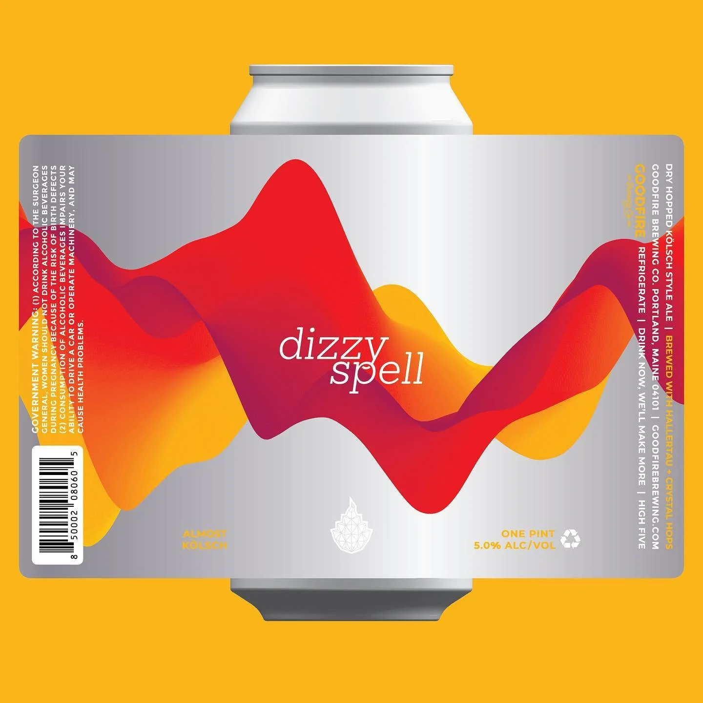 Dizzy Spell // Almost Kölsch // 5% ABV
Dizzy Spell, our take on a Kölsch-style ale, or as we’re lovingly calling it, an “Almost Kölsch,” was brewed with local Pilsner and Wheat malt, Hallertau + Crystal hops, and Kolsch yeast. Dizzy Spell is quenchin