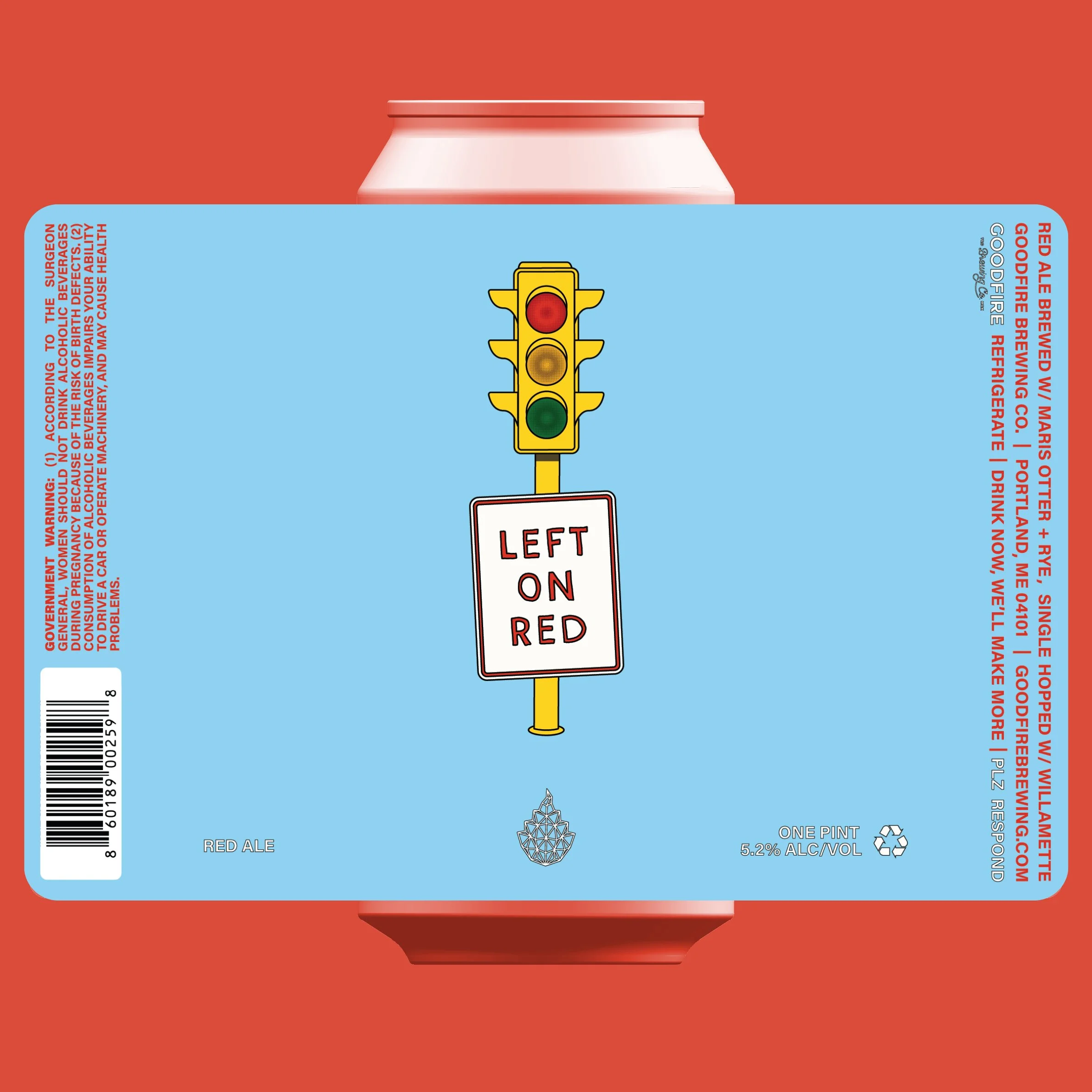 *NEW* Left on Red // We brewed this beer on the Freeport Pilot system last spring, but it's back! It's back with can availability! This red ale is the brainchild of our assistant brewer, Pat Lockwood. Brewed with Maris Otter finest pale malt, a good 