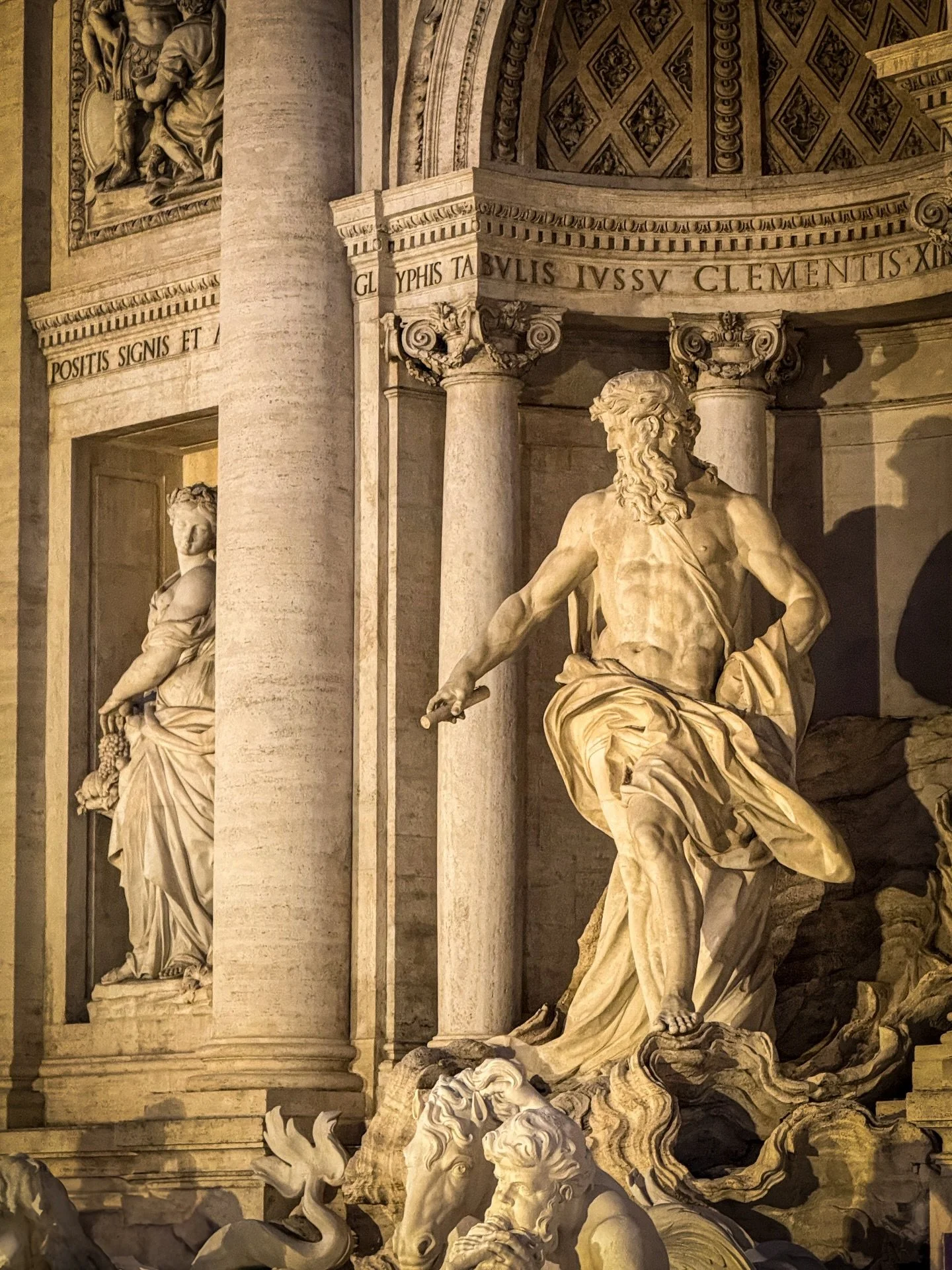 The gods still speak in stone.

#TreviFountain #FontanaDiTrevi #RomeByNight #RomanArchitecture #ItalyTravel #RenaissanceArt #BaroqueMasterpiece #EpicEurope #HistoricalBeauty #TravelThroughTime #NeptuneStatue #RomeLovers #EternalCity #ItalianEscape #A