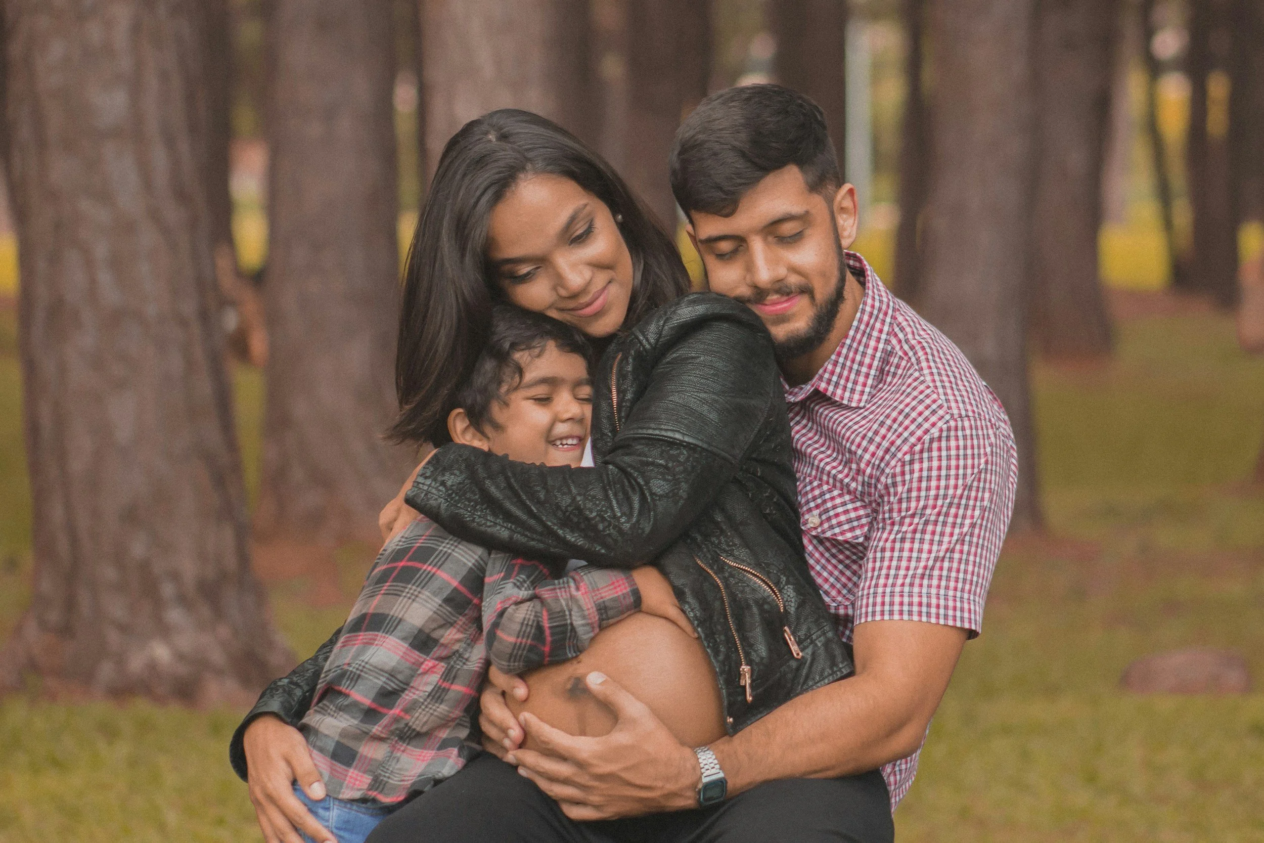 Familia reunida en contexto de procesos migratorios en Canadá