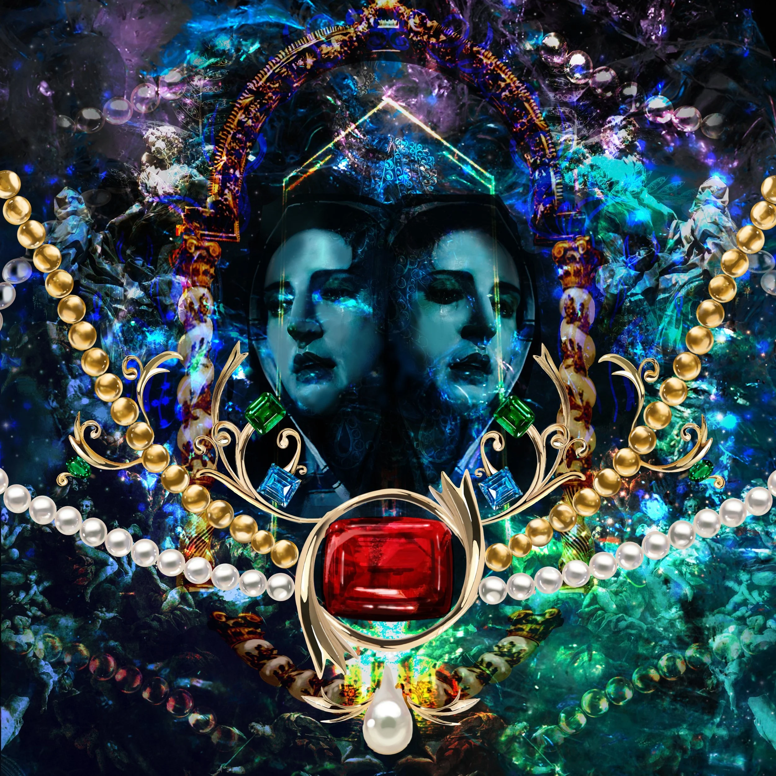 Jewellery illustration contest finalist - Jewellery week rome '24.