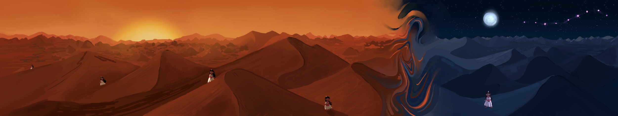 Travesia - Background design & paint