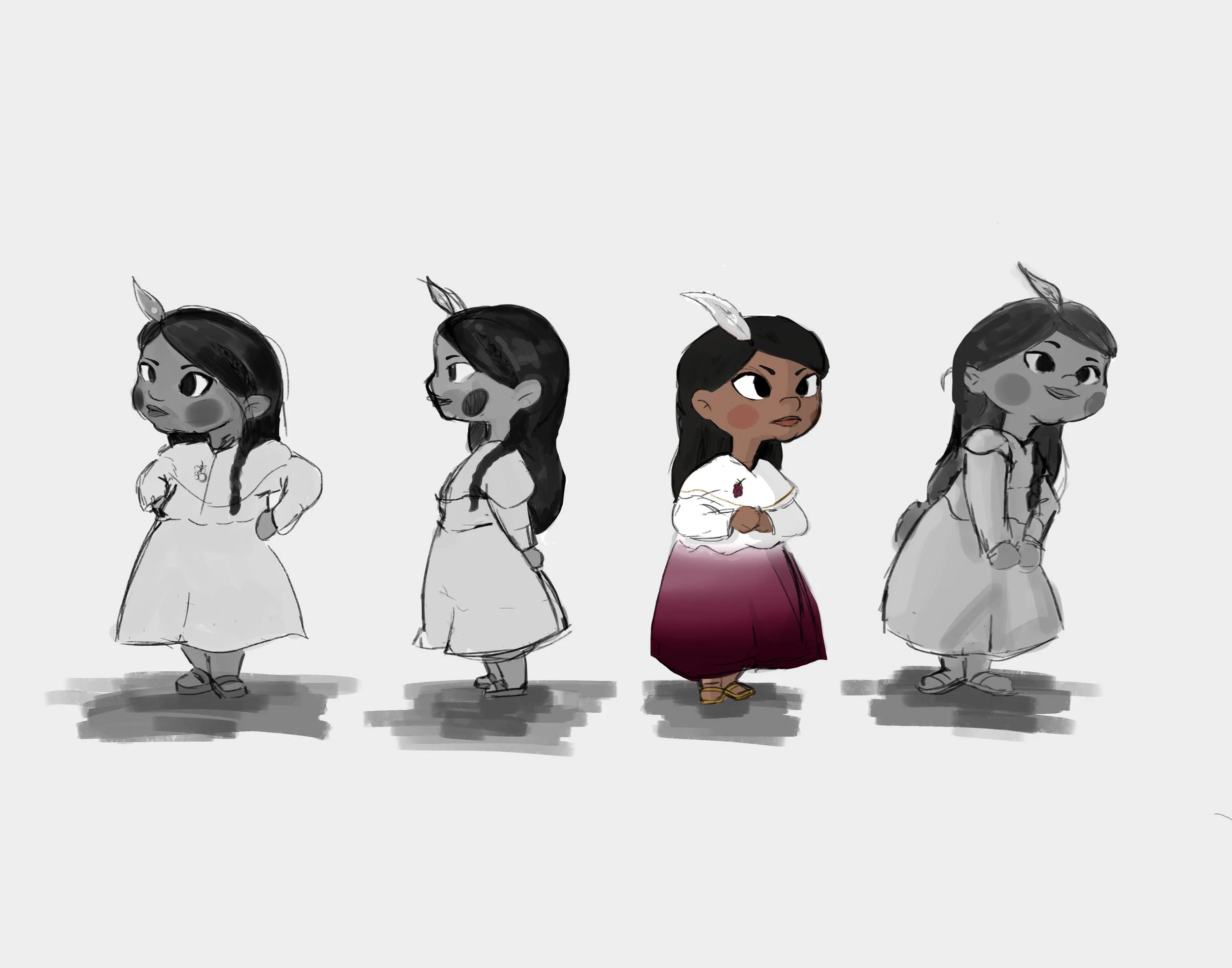 Character Design Okopili - Travesia Short film