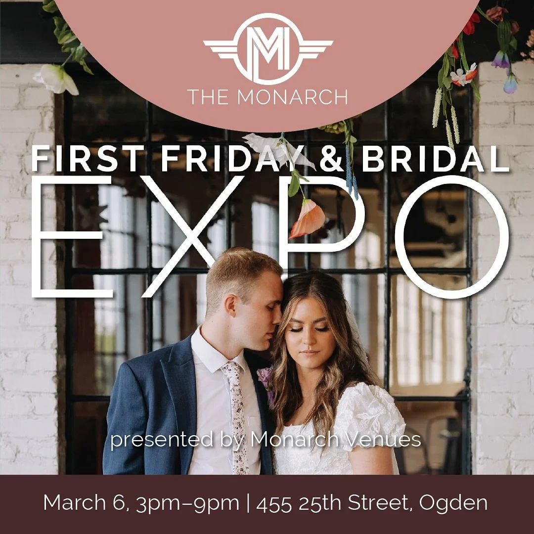 Join us for The Monarch Venue&rsquo;s Bridal Expo on March 6th from 3:00&ndash;9:00 PM and experience one of Utah&rsquo;s premier wedding venues brought to life✨ Explore a curated collection of top local vendors, including makeup artists, hair stylis