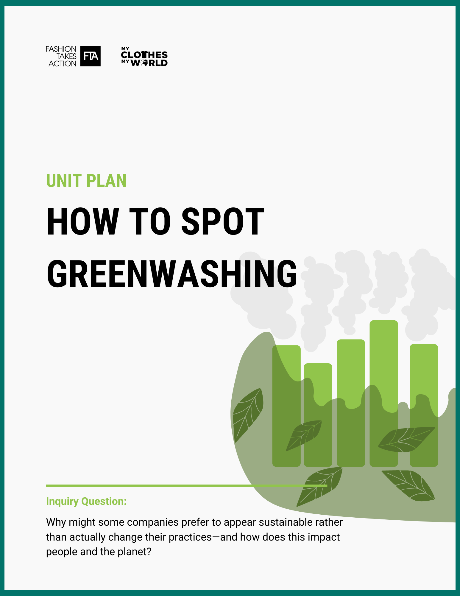 Unit Plan | How To Spot Greenwashing | Learn to Identify Greenwashing ...