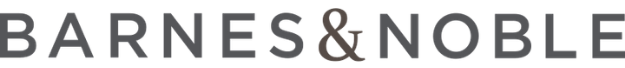 Barnes & Noble logo in black text with an all-black background