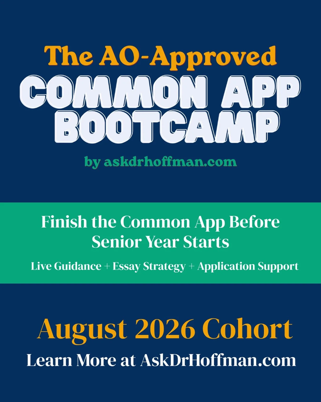 Every fall, I see students trying to build college applications while simultaneously managing AP classes, leadership positions, athletics, performances, jobs, and senior-year life. I see a ton of stress, rushed college apps, and sometimes, missed opp