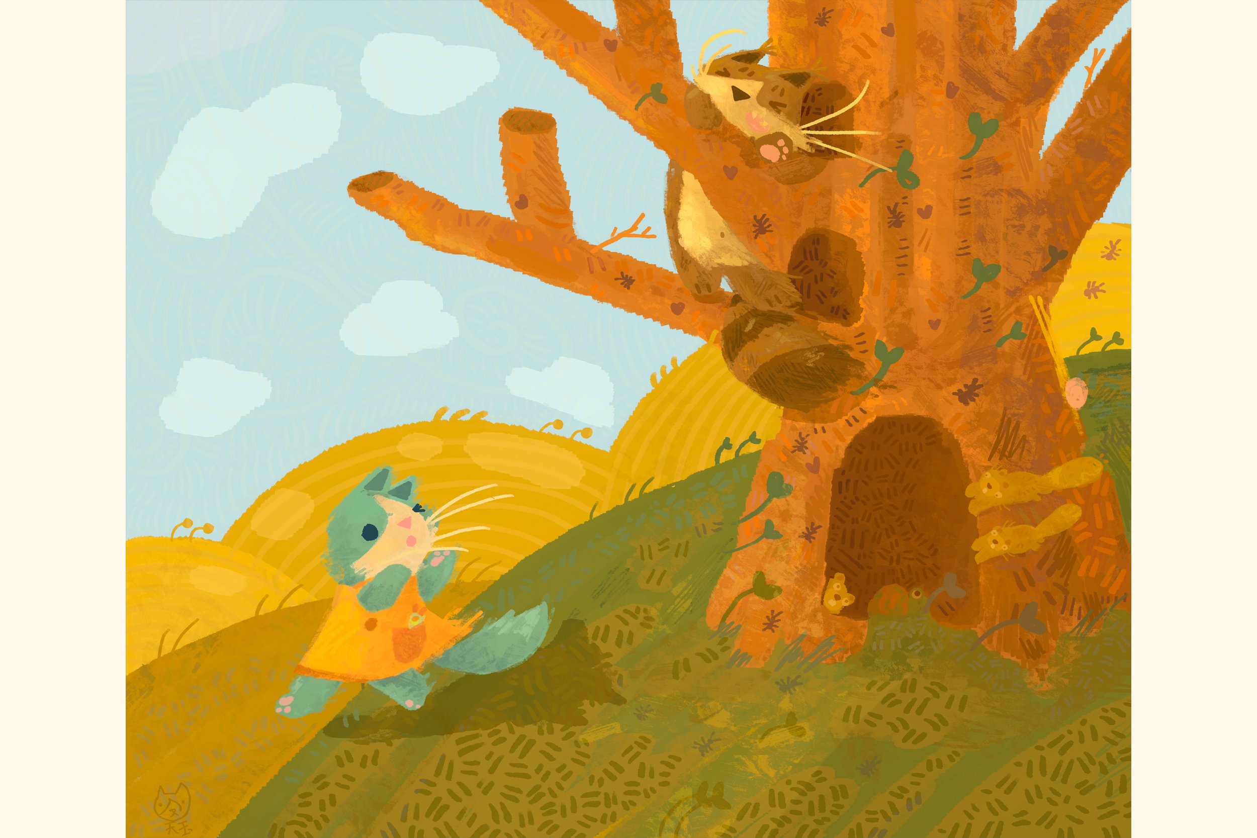 A windy day