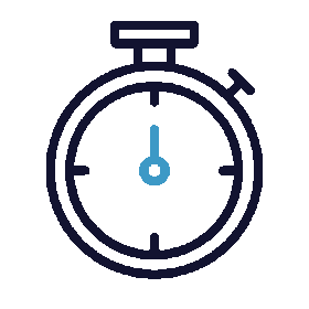 A stopwatch showing 12:00.
