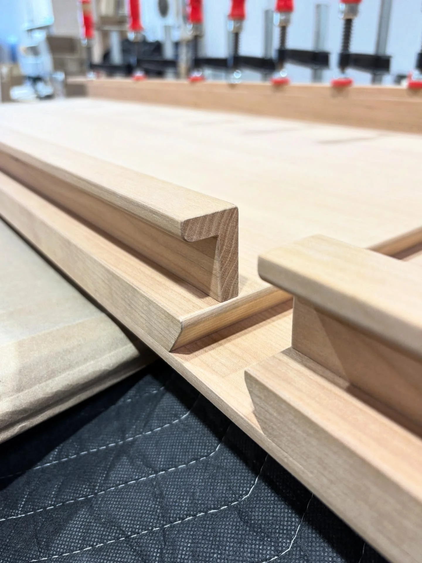 Beautiful Solid Cherry🍒🌲handle pulls for a pull-out Pantry unit in a Santa Monica Kitchen project designed by @laurenjfeiner ✨