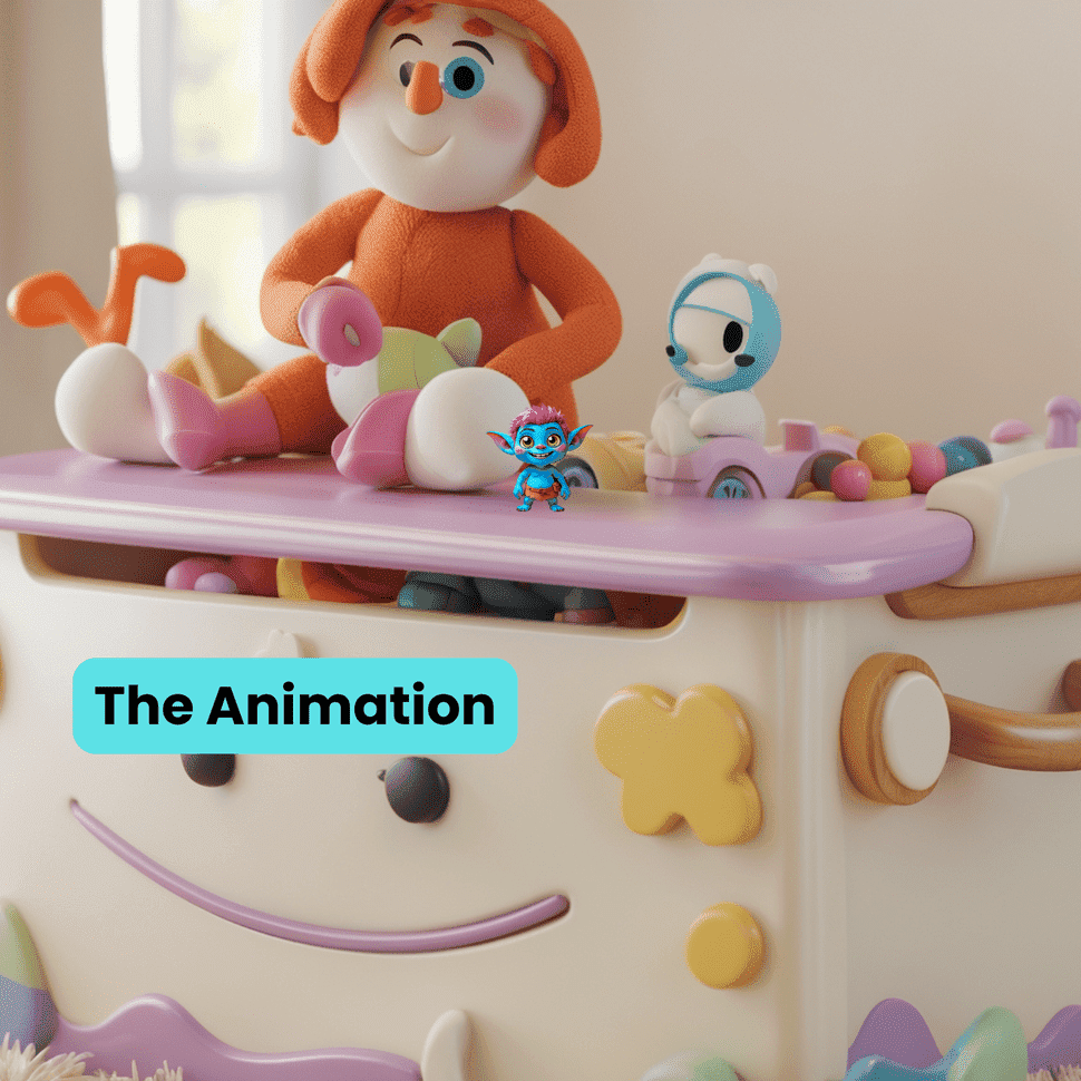 Image of an animated toy box