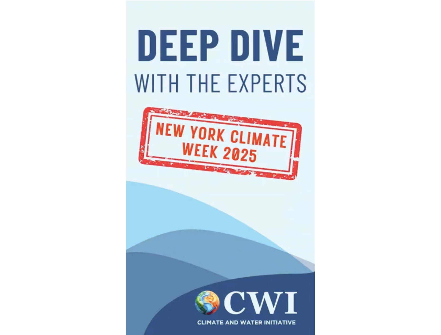 Deep Dive with the Experts: New York Climate Week 2025