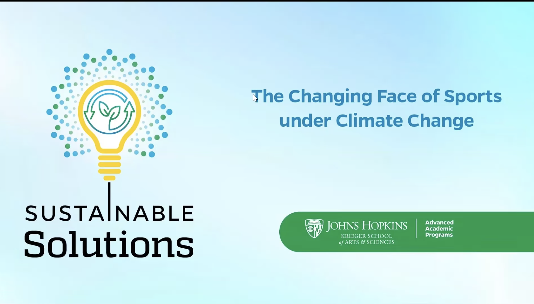 Sustainable Solutions: The Changing Face of Sports under Climate Change