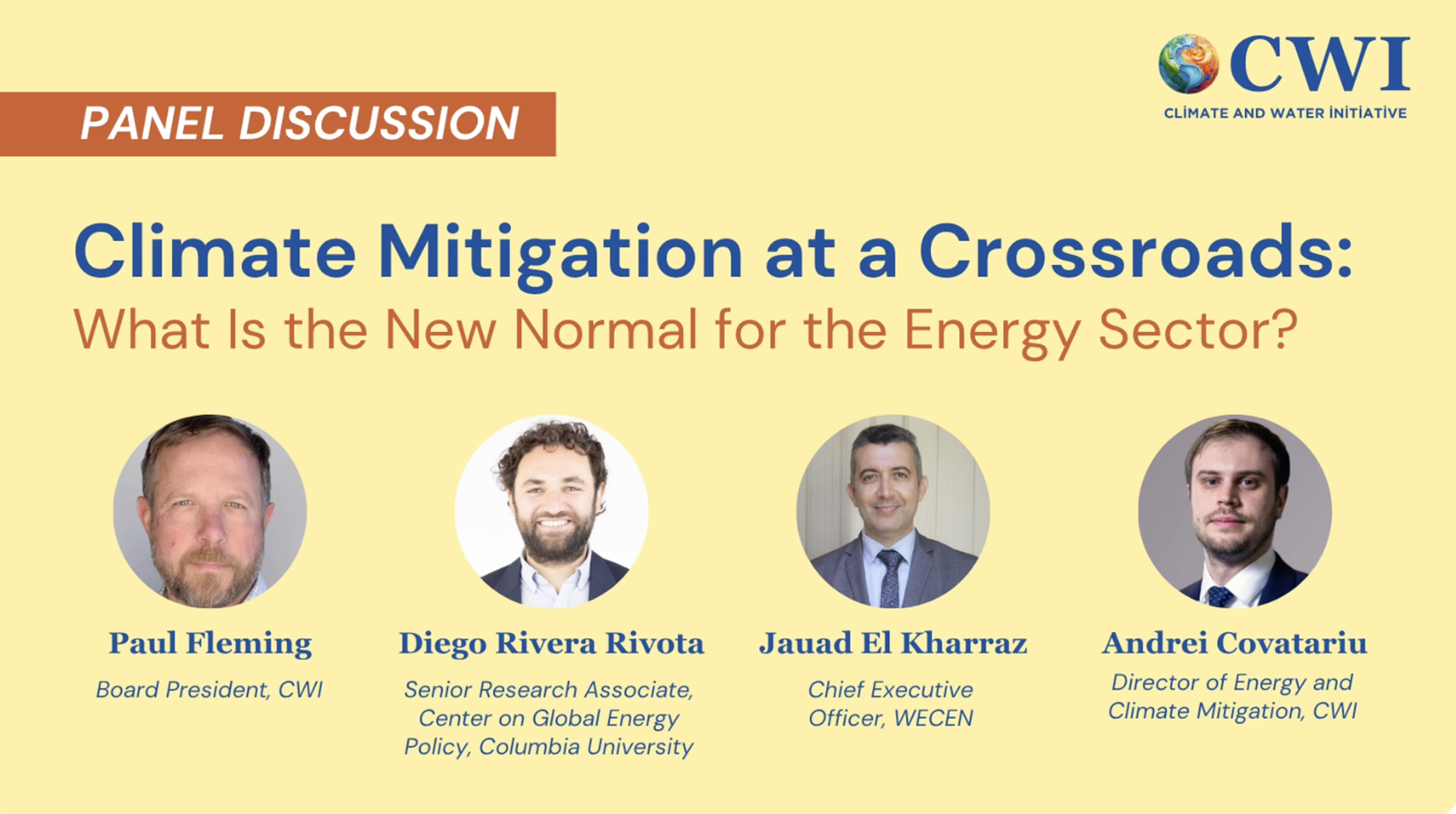 Climate Mitigation at a Crossroads: What is the New Normal for the Energy Sector?