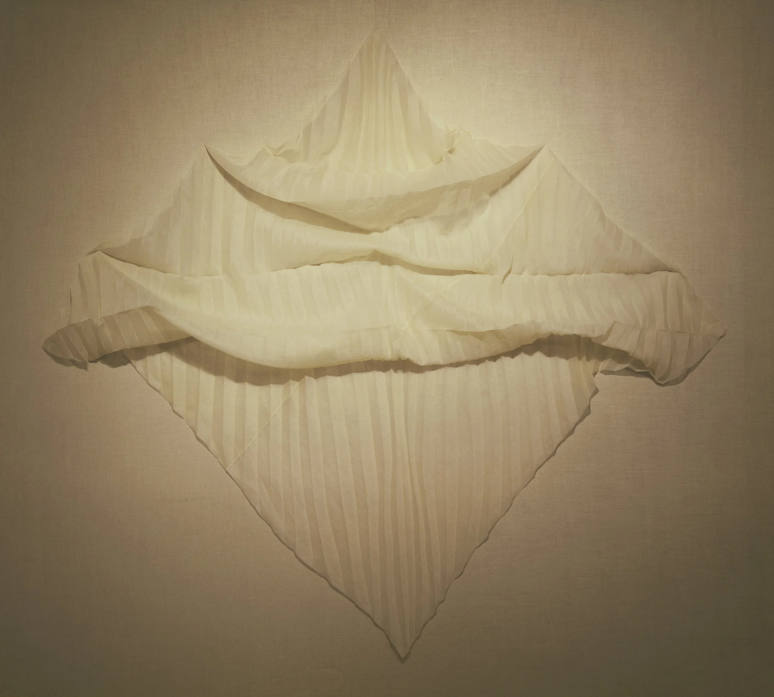 Waterfall, 1980, Organdy, 80 x 80 x 7"