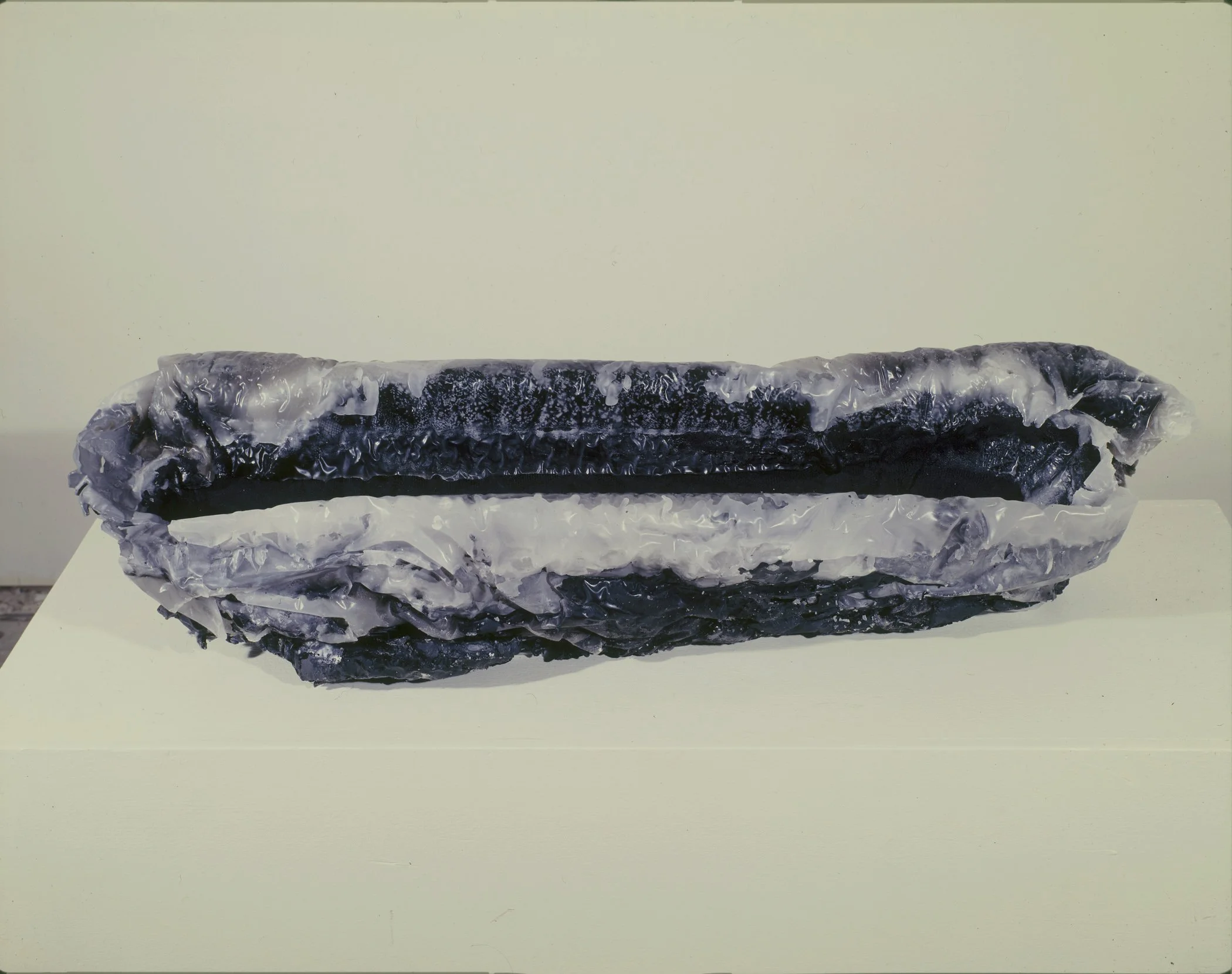 Charon, 1986, wax, plaster, lace, 41 x 12 x 8 "