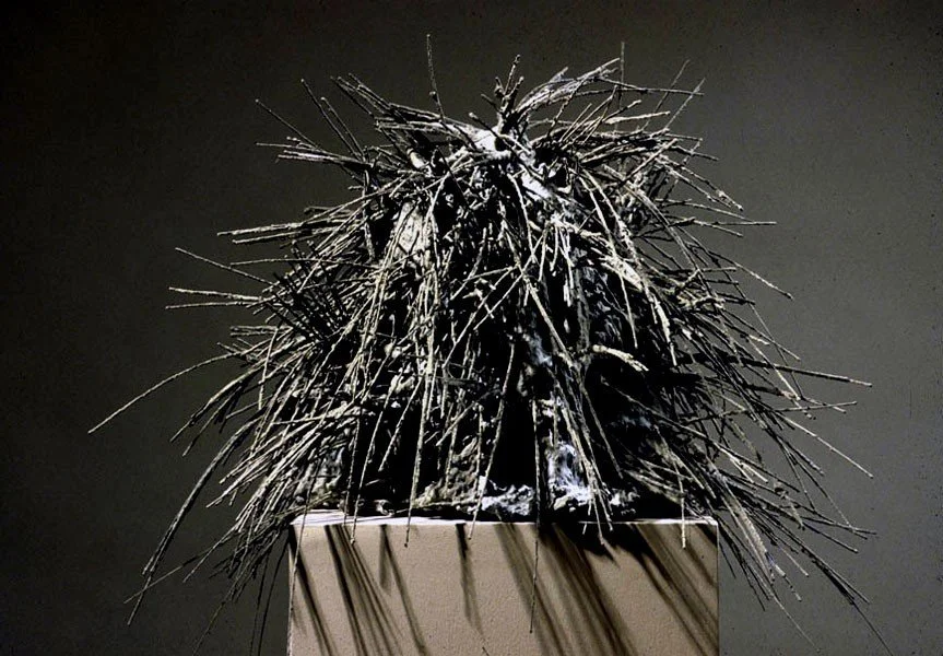 Lady in a Landscape, 1984, concrete and wire, 22 x 30 x 28"  