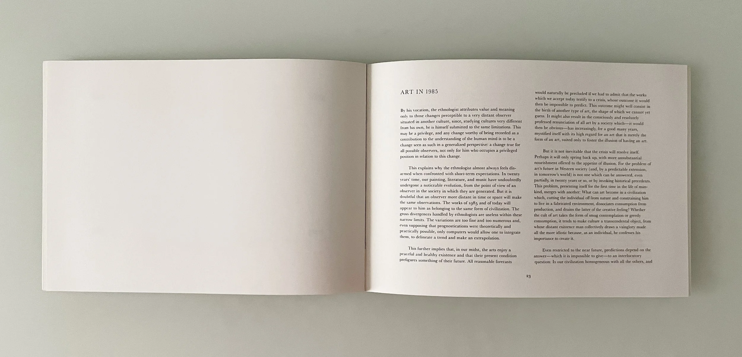 Exhibition Catalog Alfred Kren Gallery, Maureen Connor: New Work, December 1986  