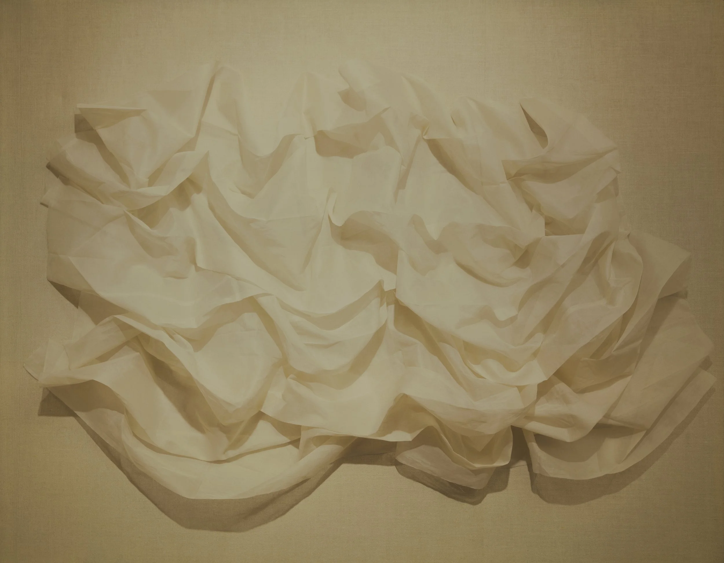 Homage to Balenciaga, 1980, organdy, 32"h x  47" w x 6"d