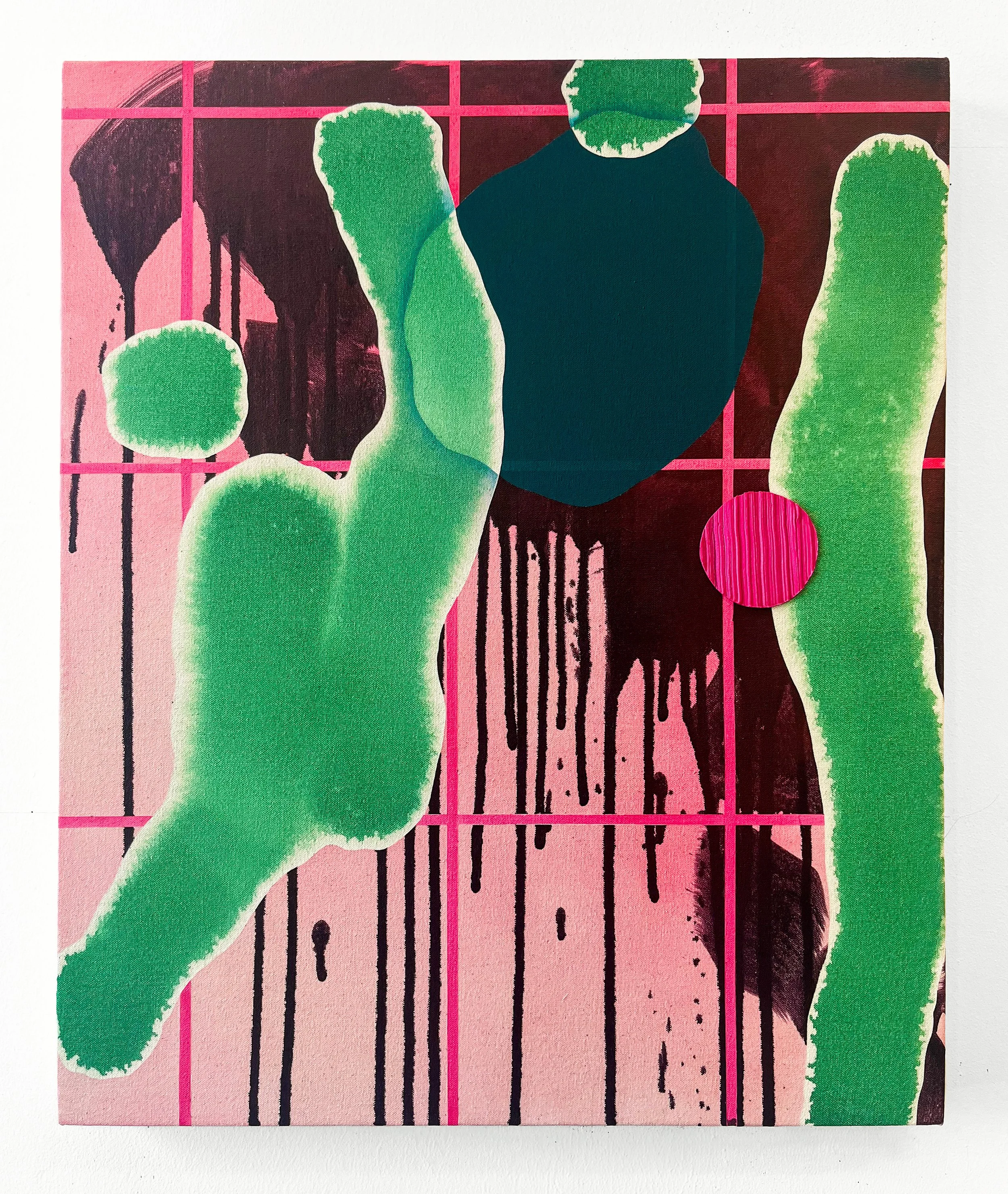 Untitled, 2025 | acrylic, ink, and Flashe on canvas | 24 x 20 inch