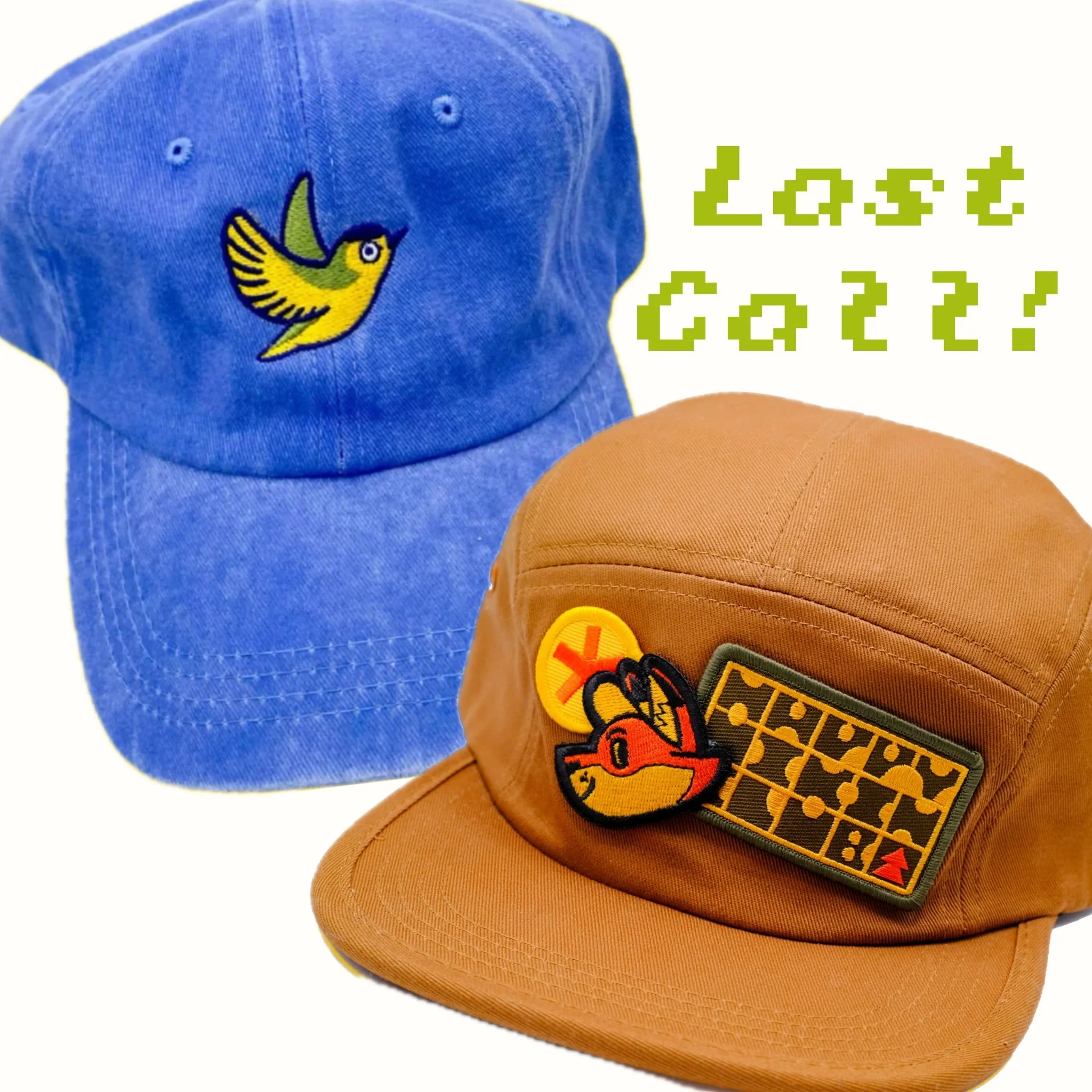 I'll be retiring these hat designs once they sell out, and there's very few left! If you have your eye on one of these, now is the time! 🌟🐦&zwj;⬛🦊

#natureart