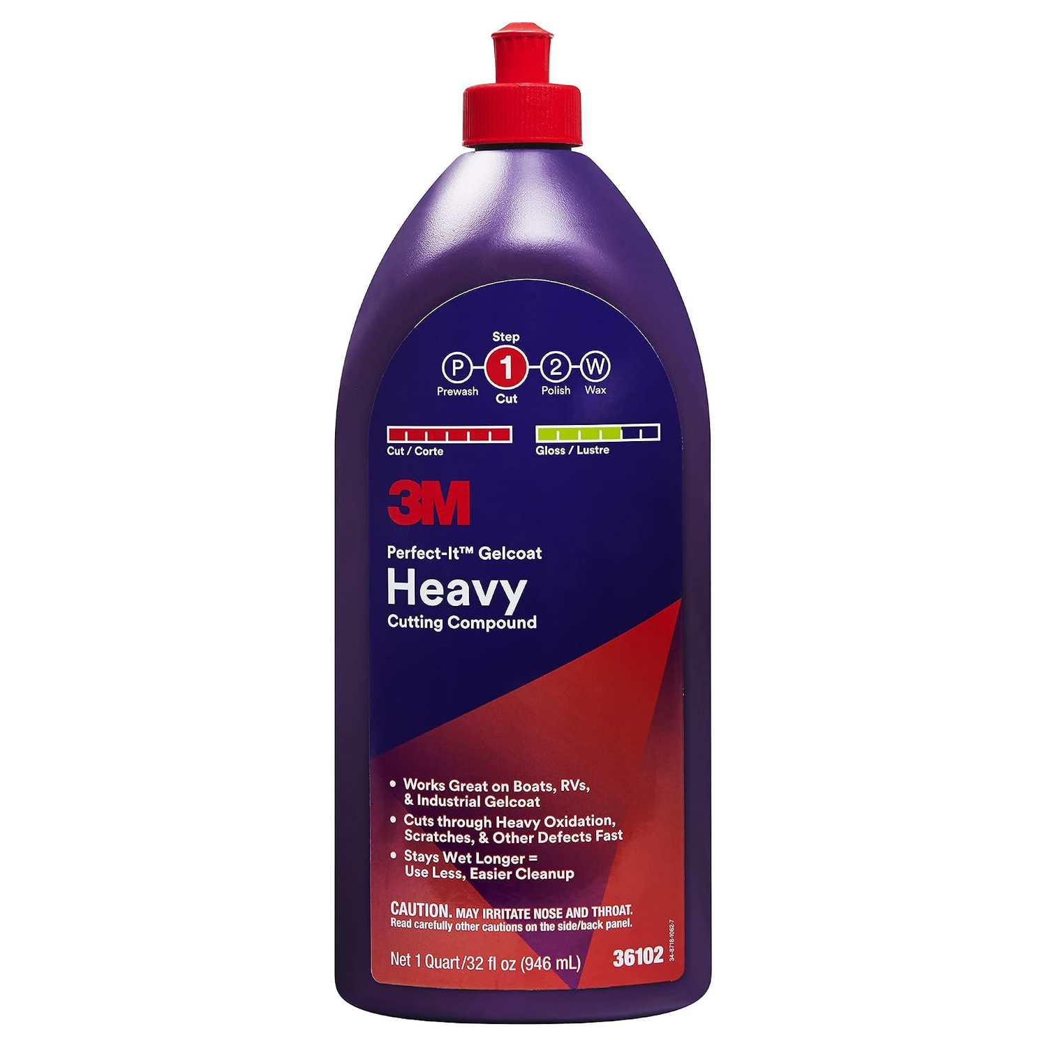 3M Perfect-It Gelcoat Heavy Cutting Compound – 1 Quart