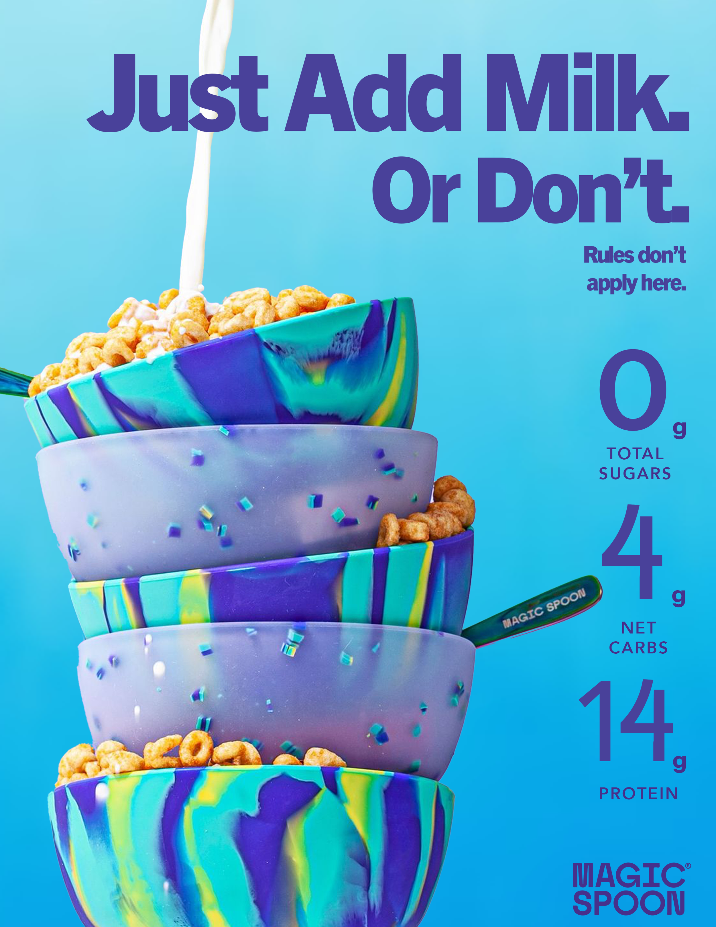 Magic Spoon Headline Focused Print Ad