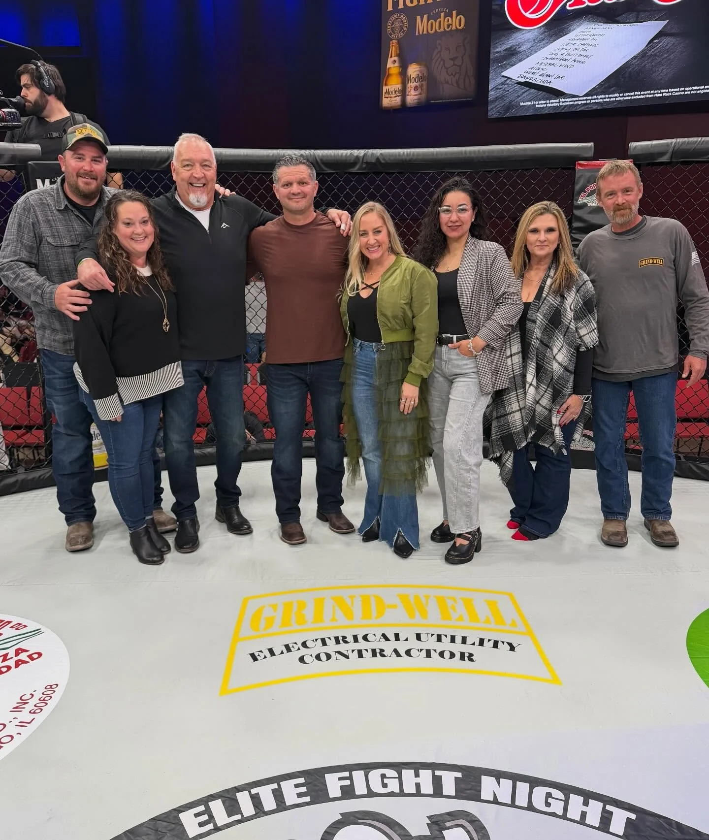 Thank you @hardrocknorthernindiana for providing us a night away from work, Thank you @efnmma for allowing us to proudly be your ring sponsor 💪🇺🇸 #grindwell #veteranowned #unionstrong #letsgetreadytorumble #mma