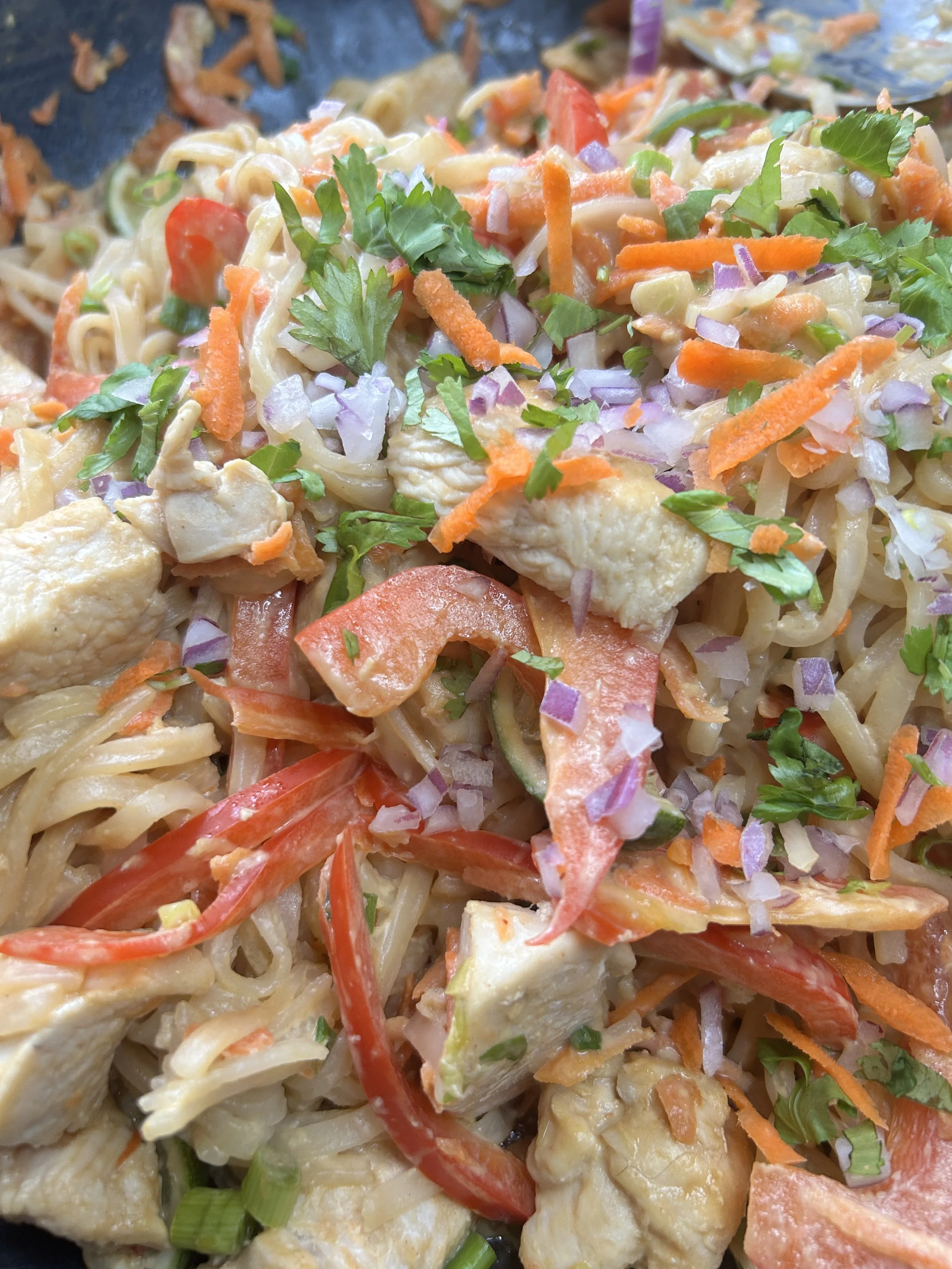 Protein-Packed Peanut Noodles with Chicken