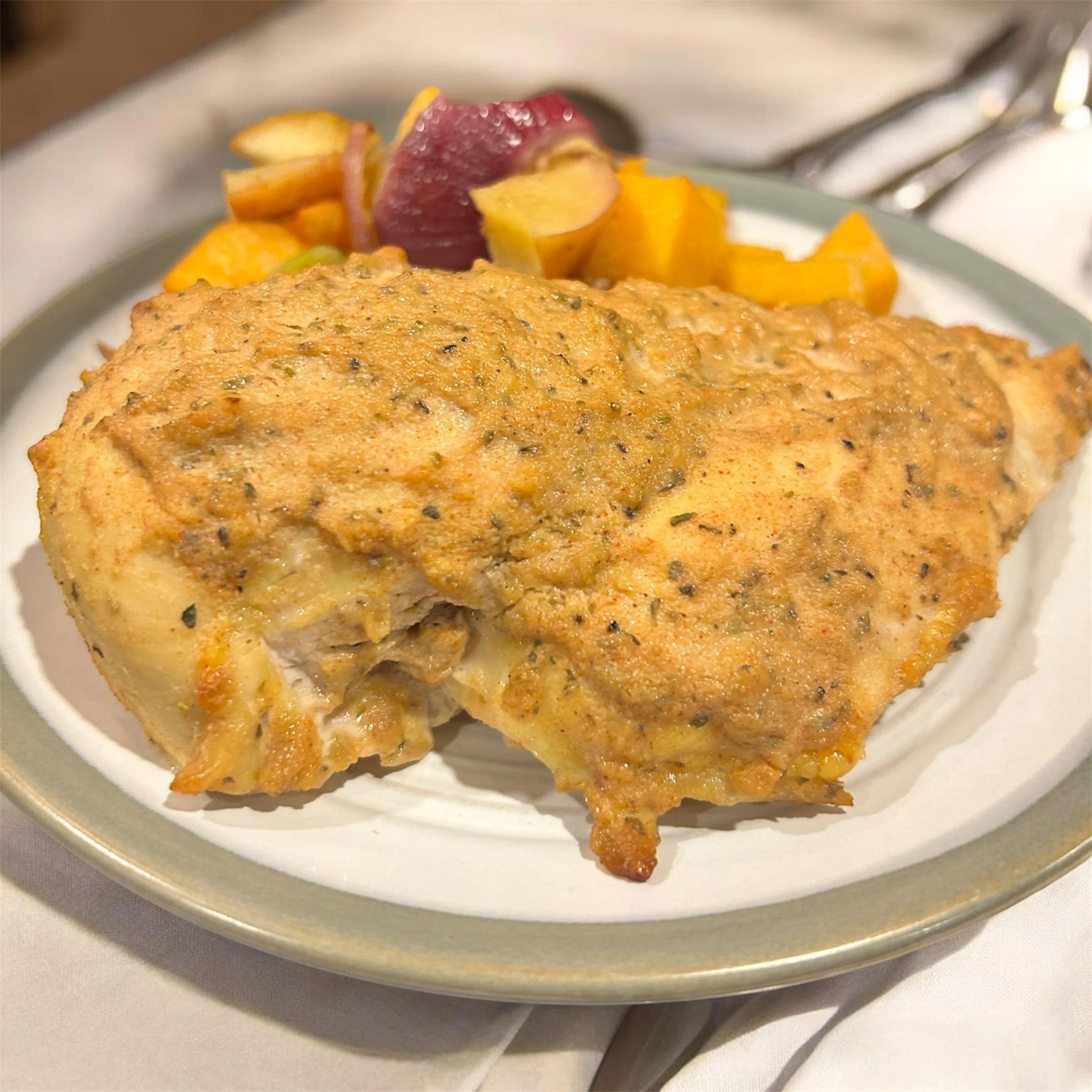 Creamy Garlic-Roasted Chicken & Vegetables